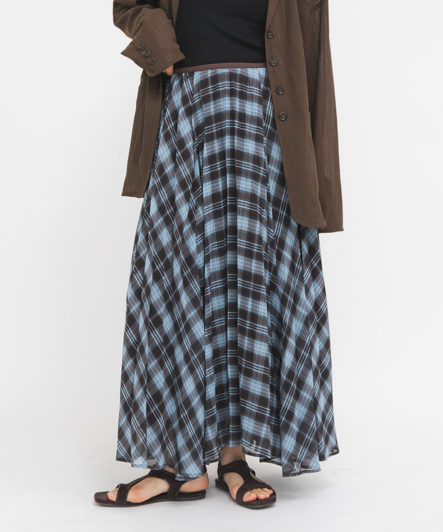 TARO HORIUCHI Printed Pleated Skirt(0 color): スカート｜URBAN