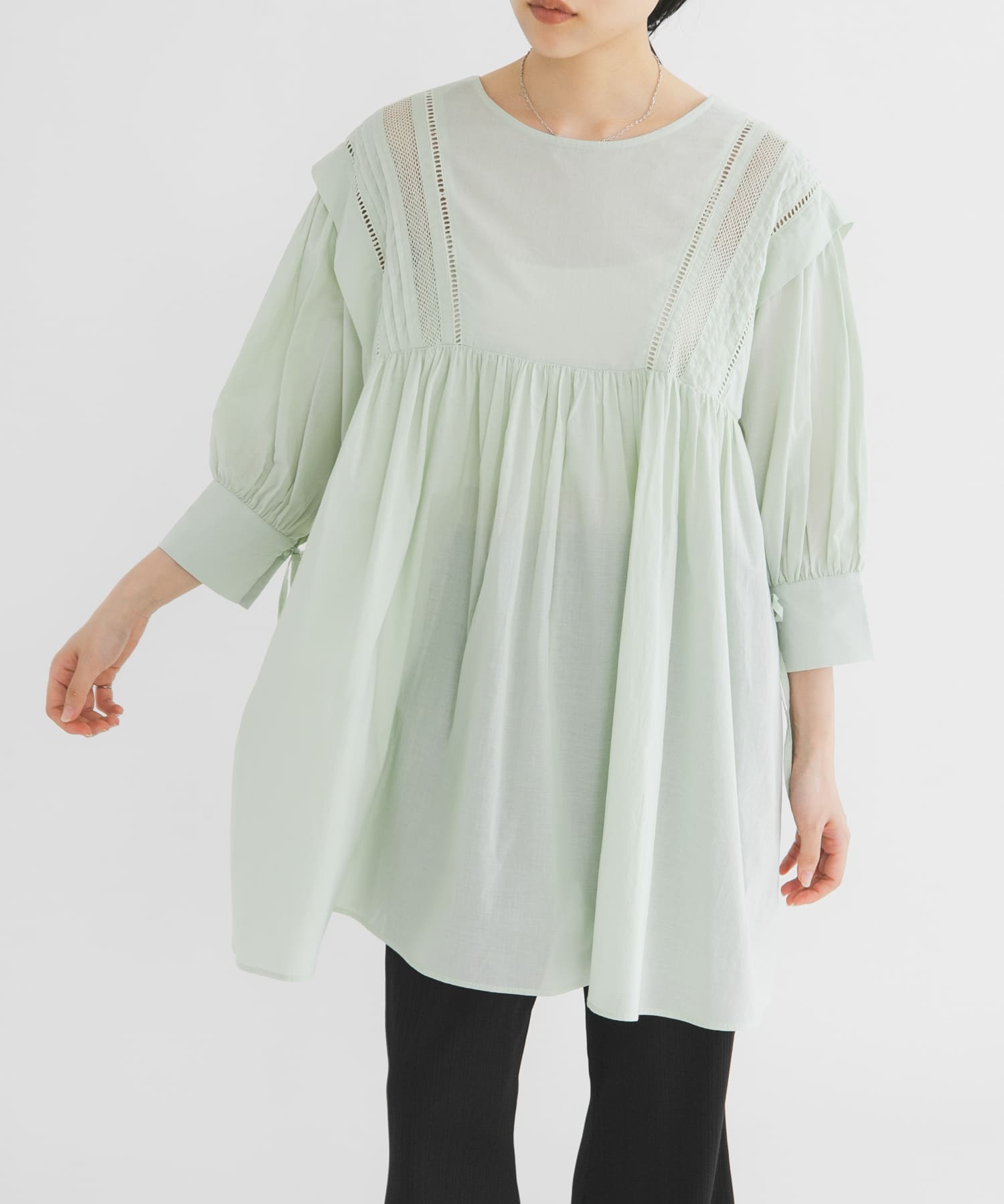 2WAYレースドッキングミニワンピース