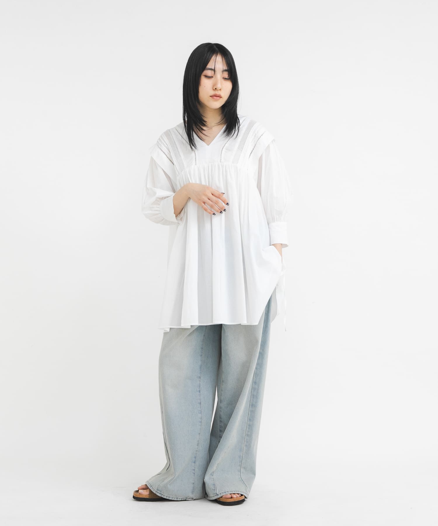 身長：160cm サイズ：one
