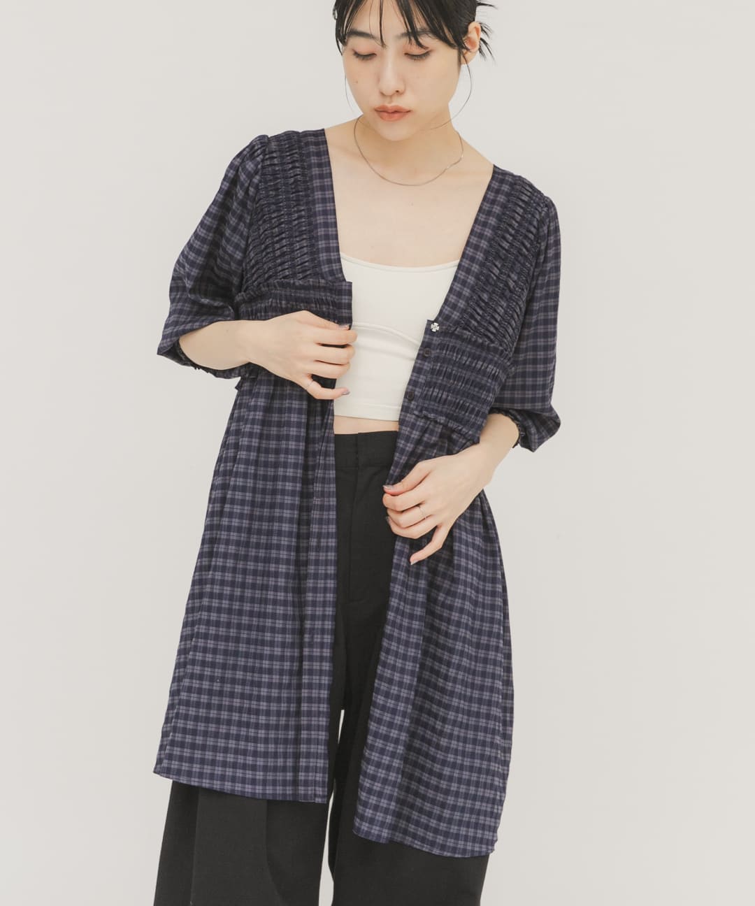 身長 : 160cm サイズ : one