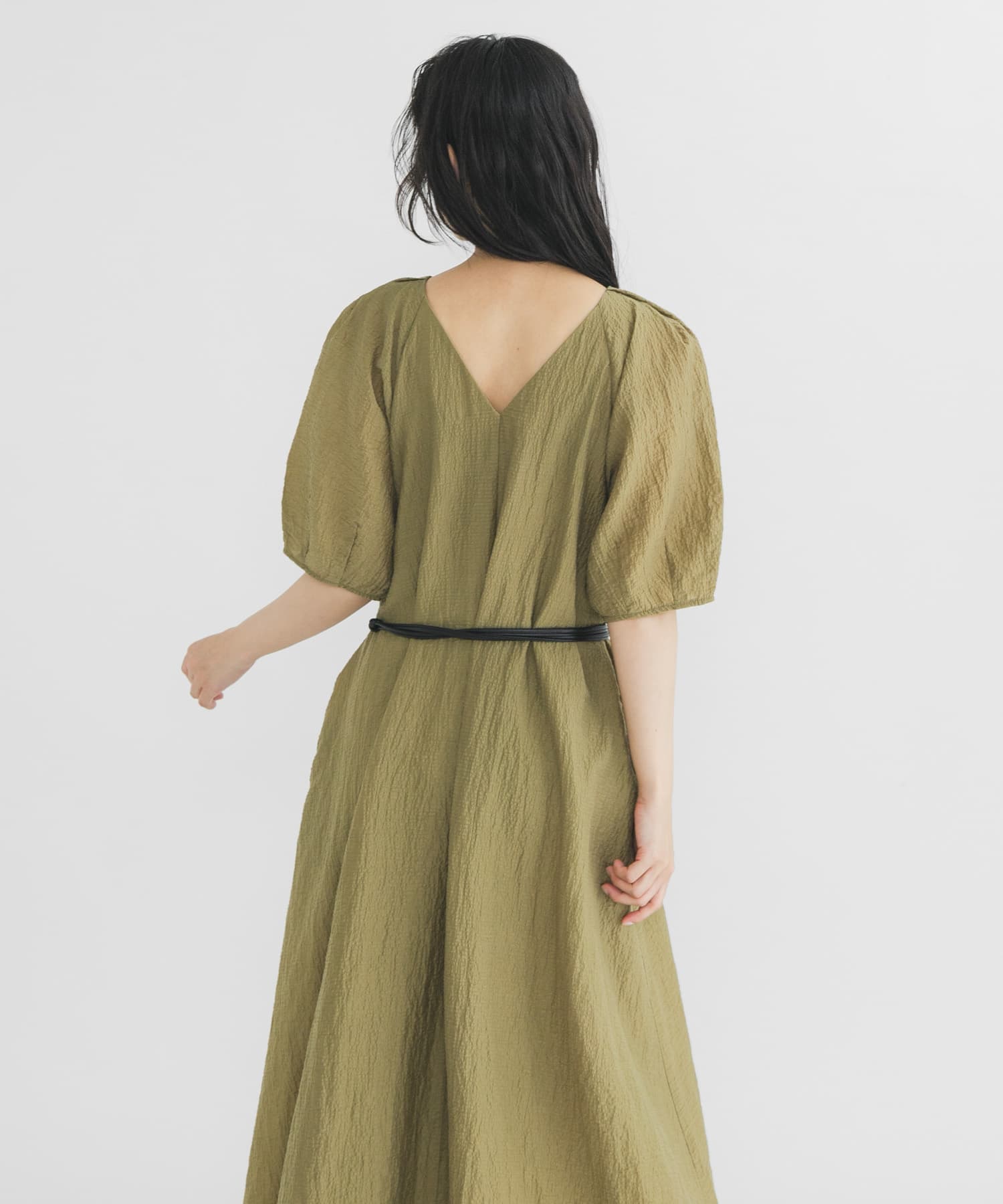 2WAYタックスリーブフレアワンピース(One OLIVE): ワンピース｜URBAN