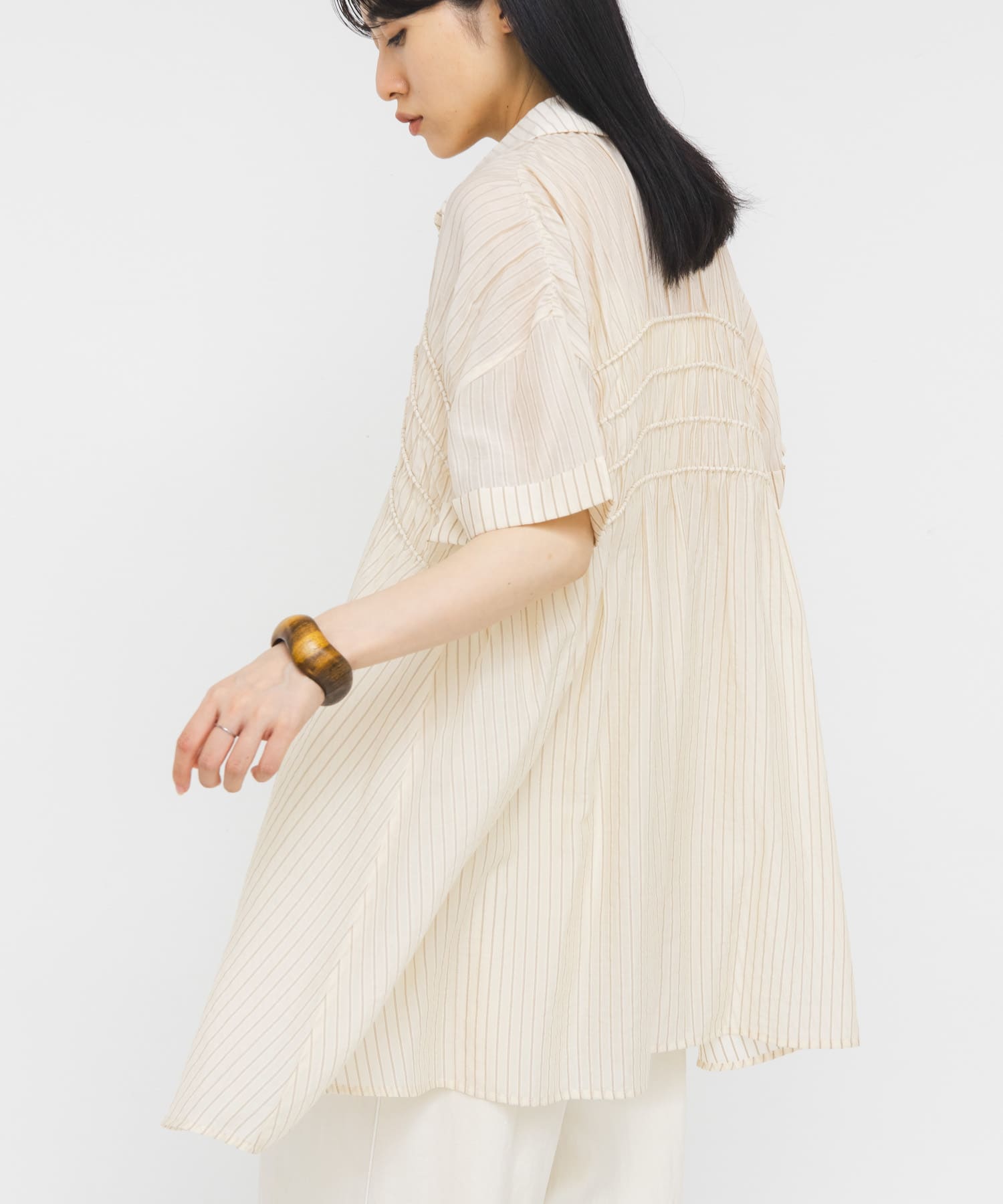 ターンナップシャーリングミニワンピース