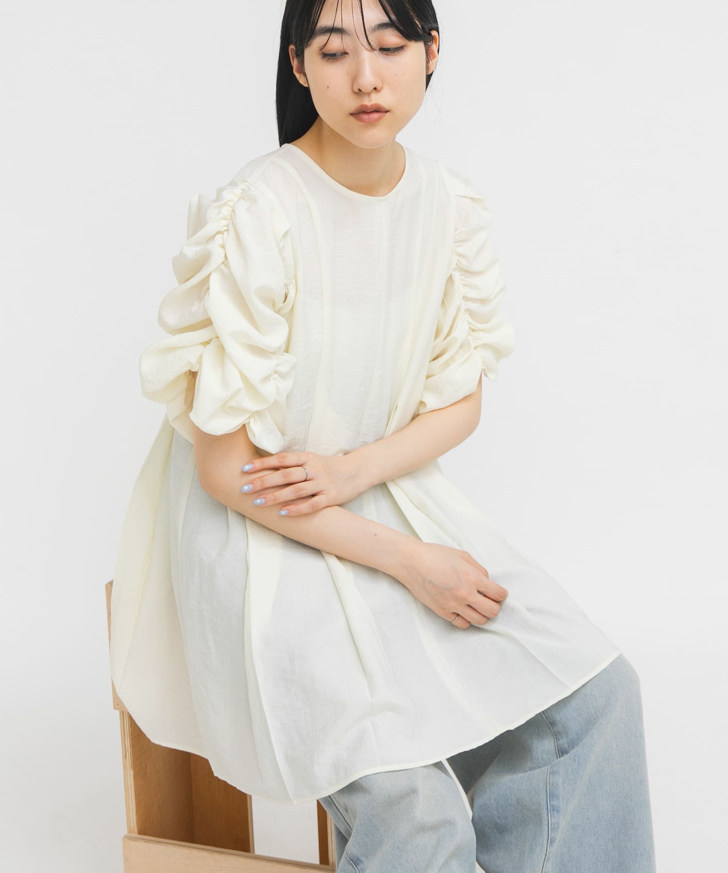 身長：160cm サイズ：one