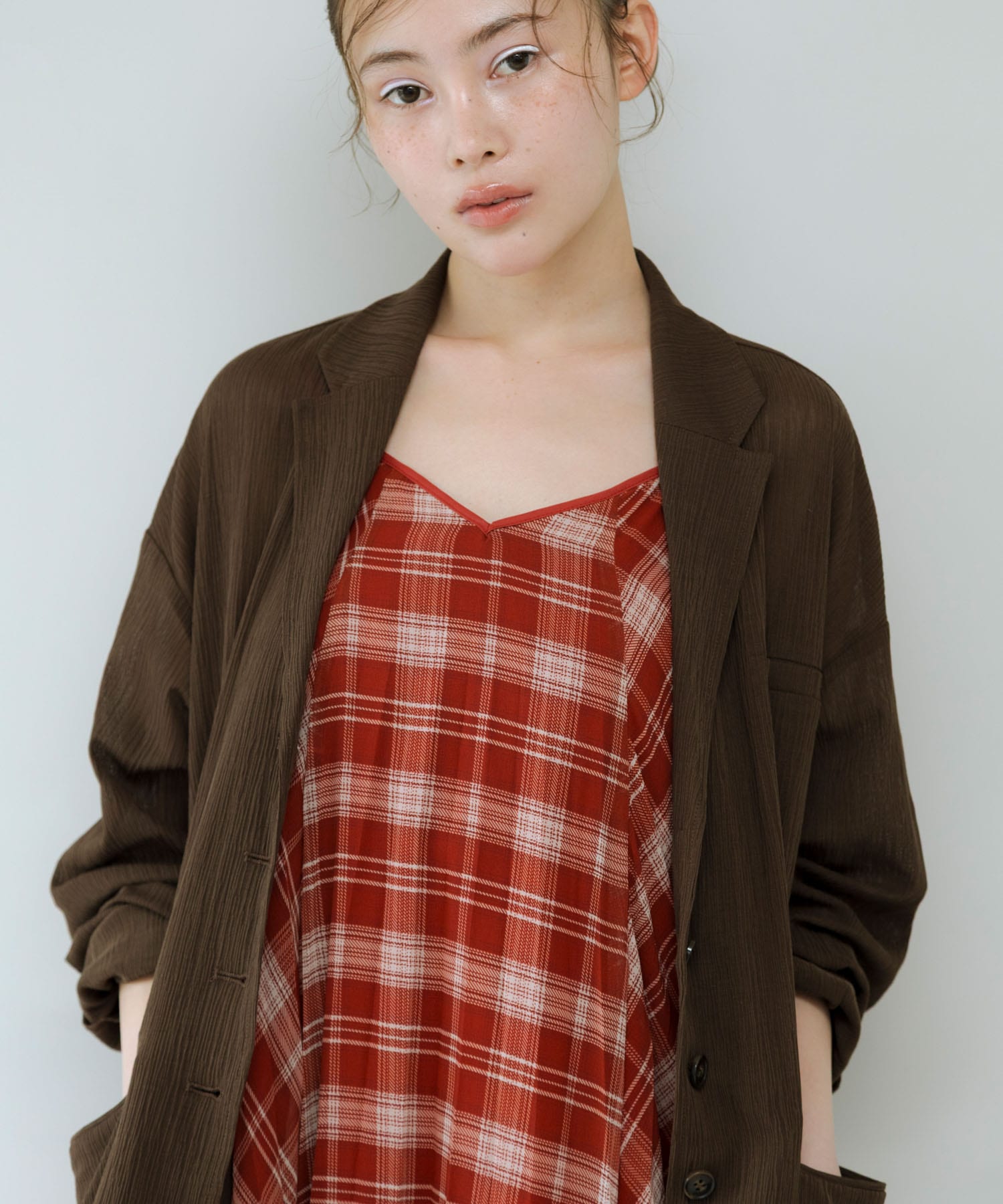身長 : 159cm サイズ : one