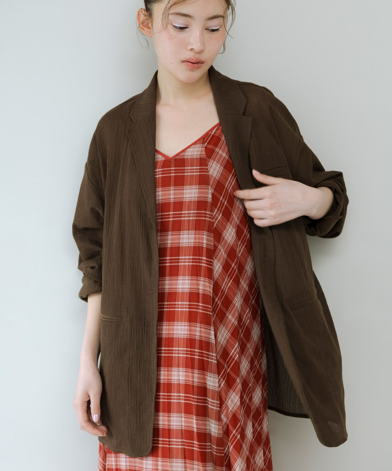 身長 : 159cm サイズ : one
