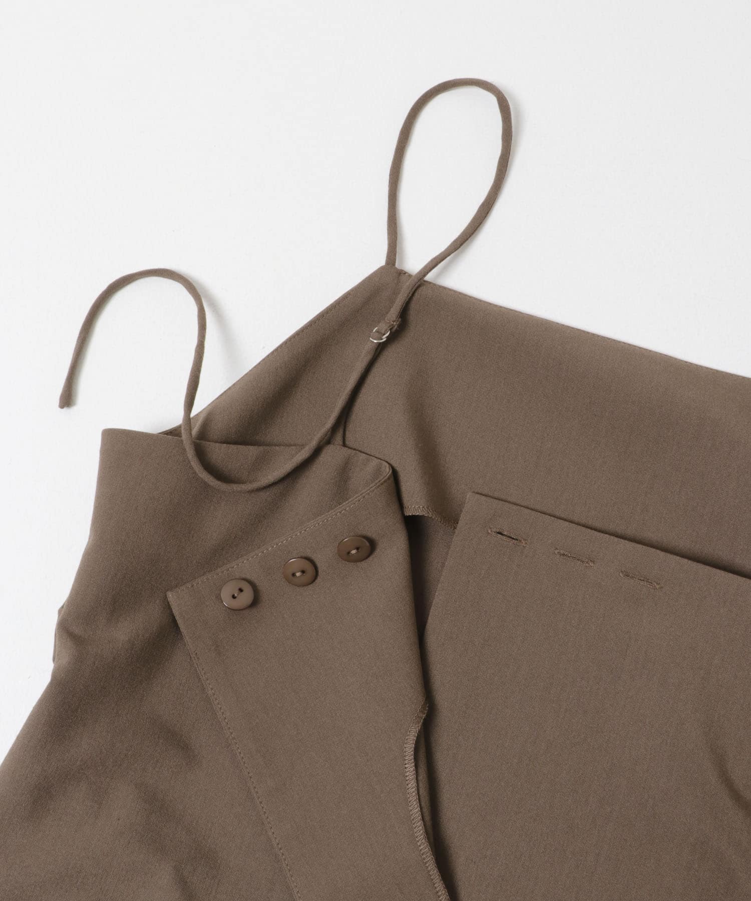 ドレープキャミソールSETパンツ BROWN One