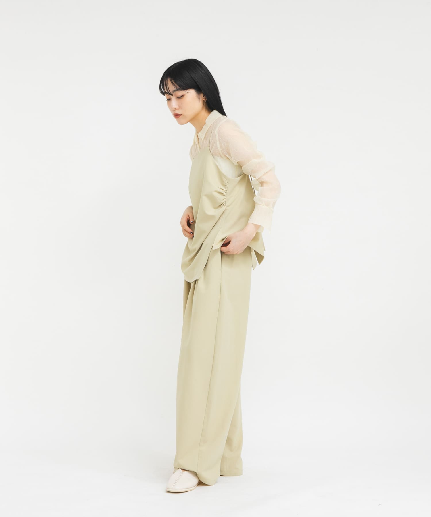 身長：160cm サイズ：one