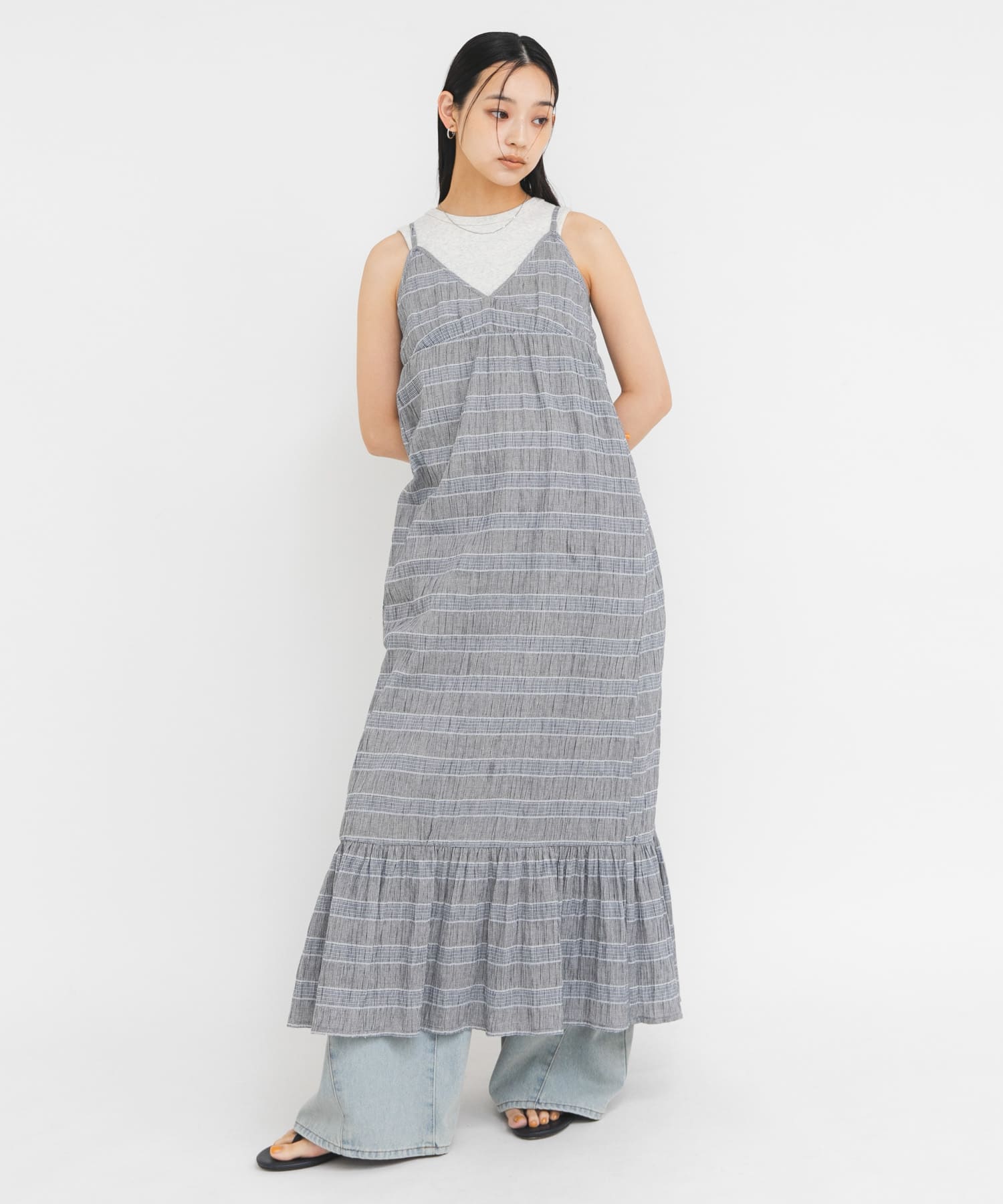 身長：163cm サイズ：one