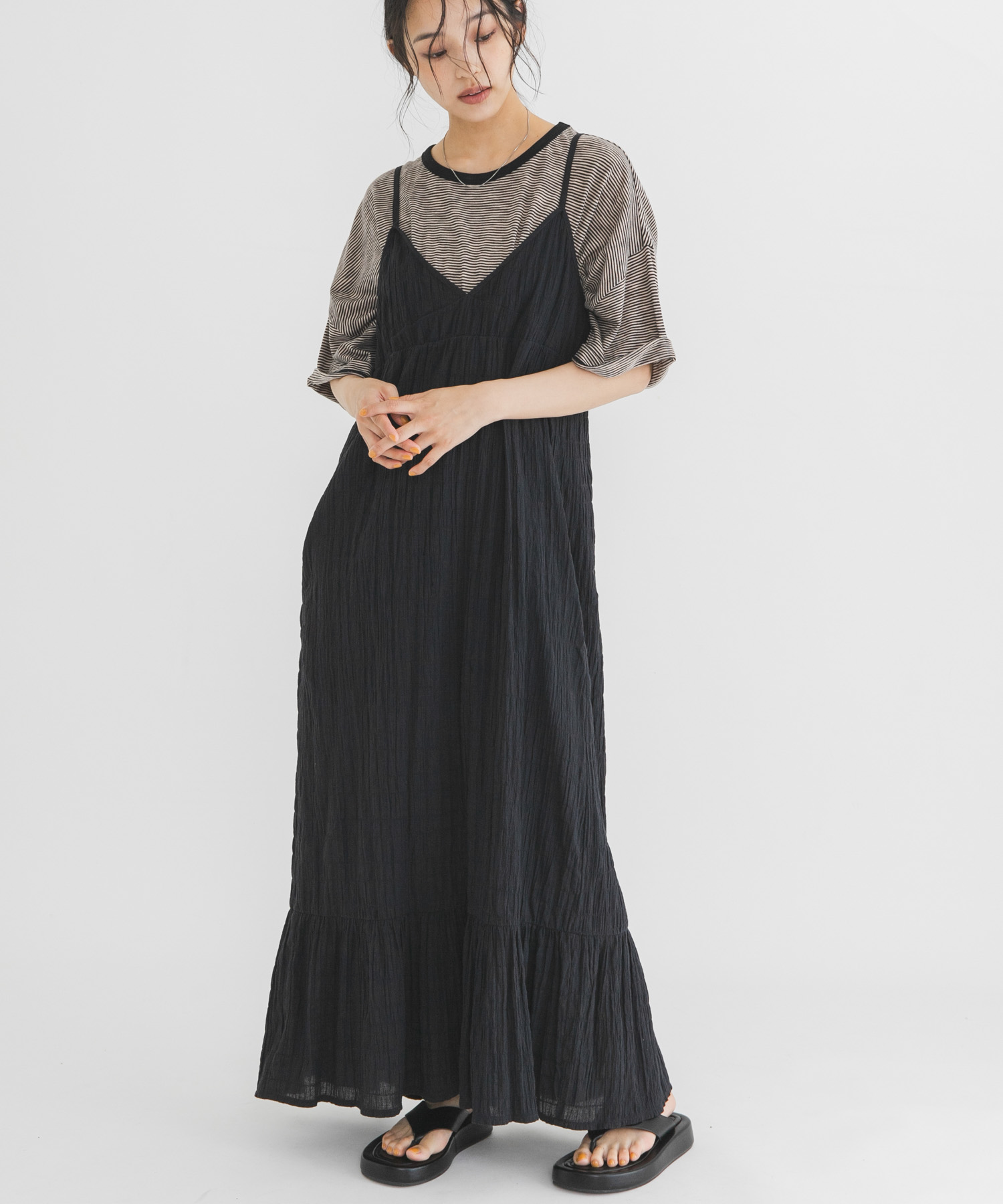 身長：163cm サイズ：one