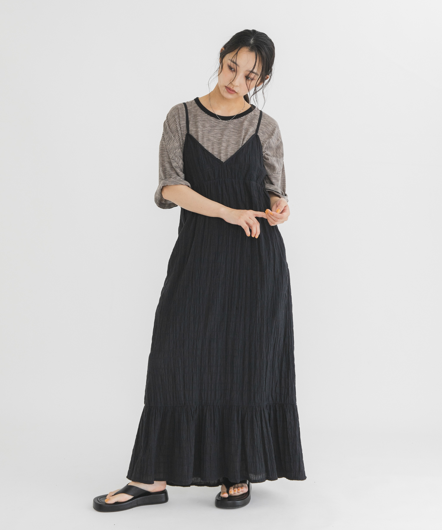 身長：163cm サイズ：one