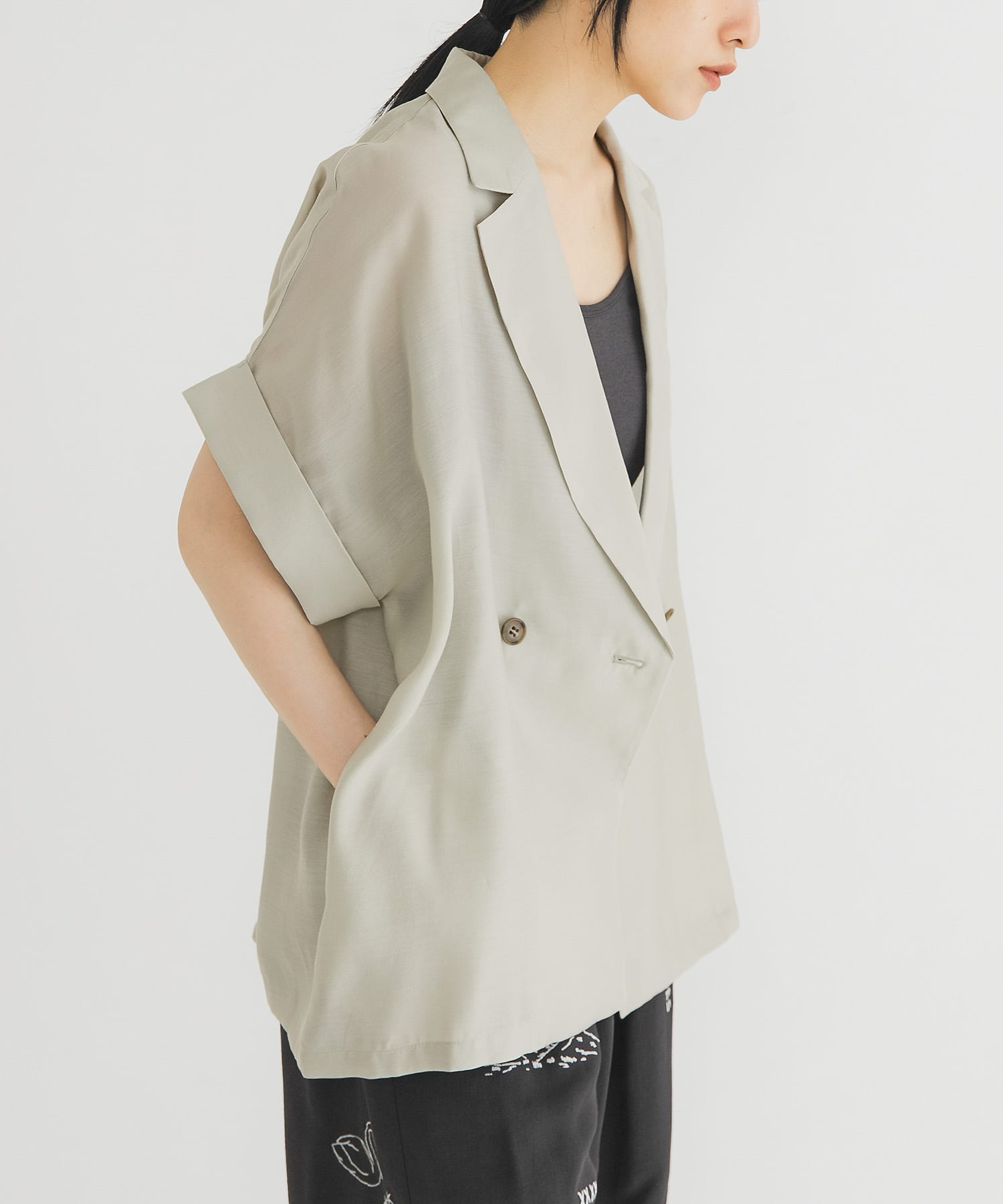 ハーフスリーブダブルジャケット