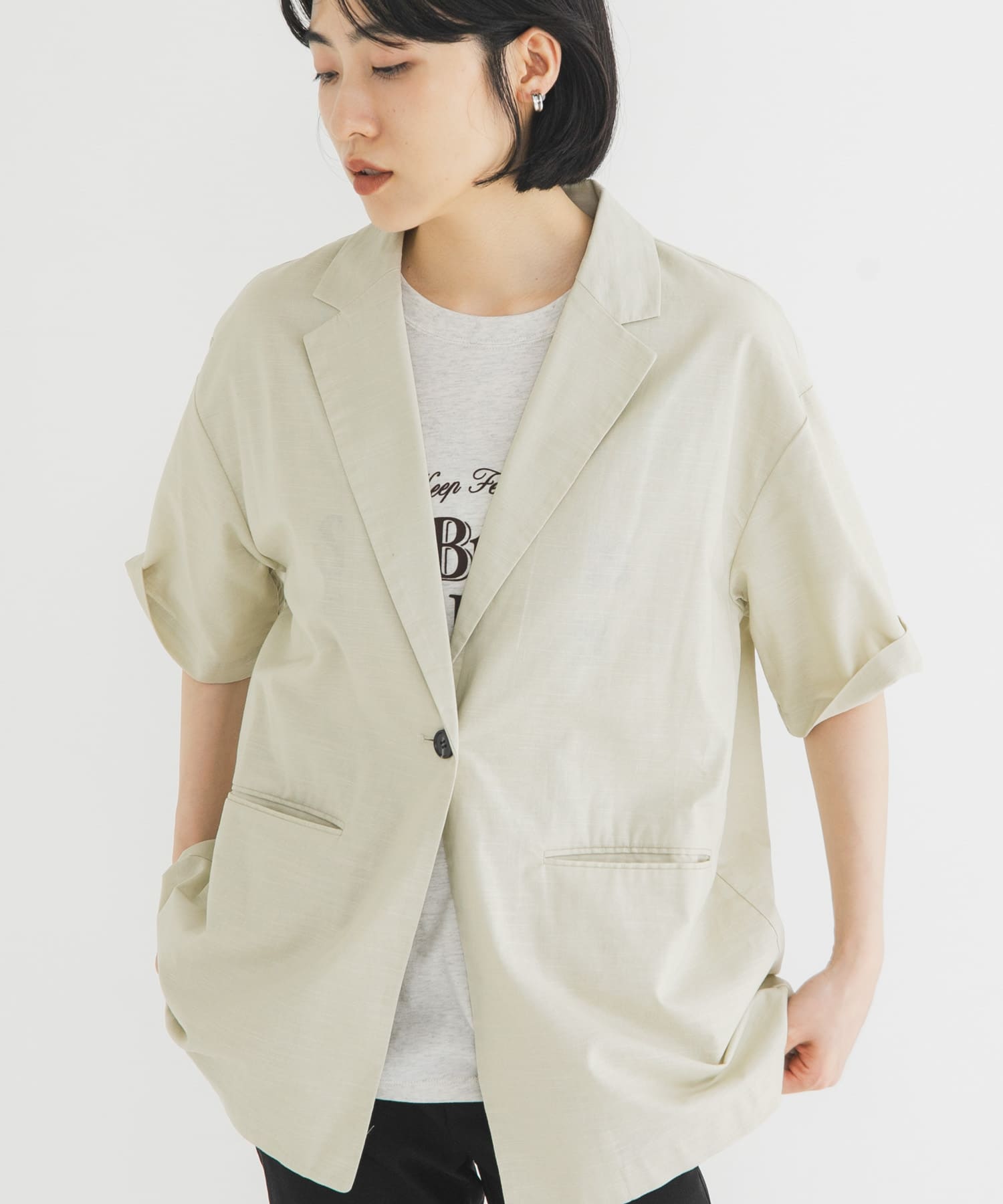 身長：160cm サイズ：one