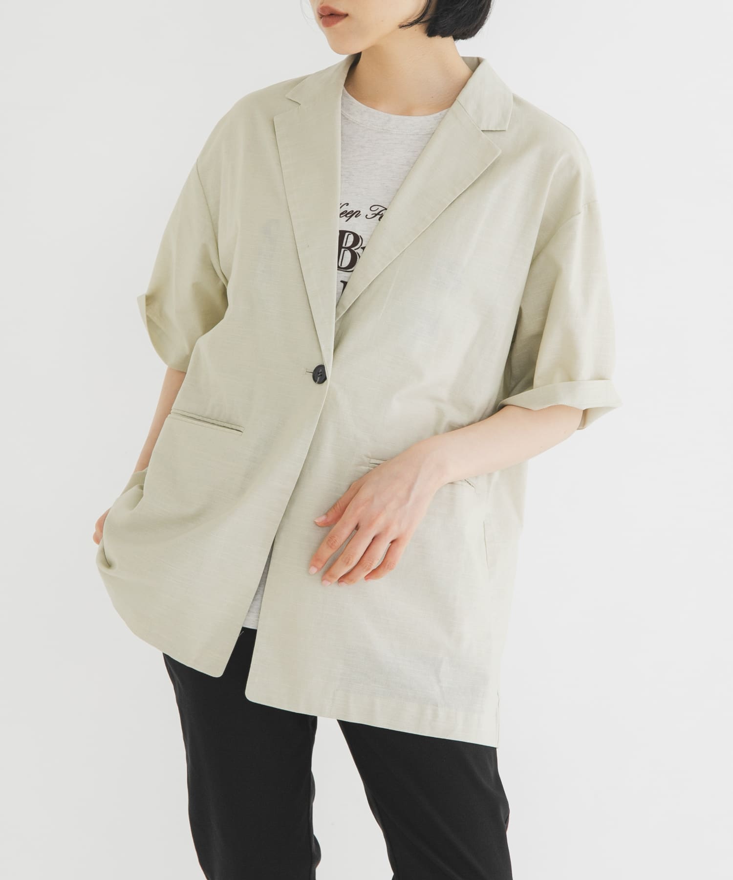 身長：160cm サイズ：one