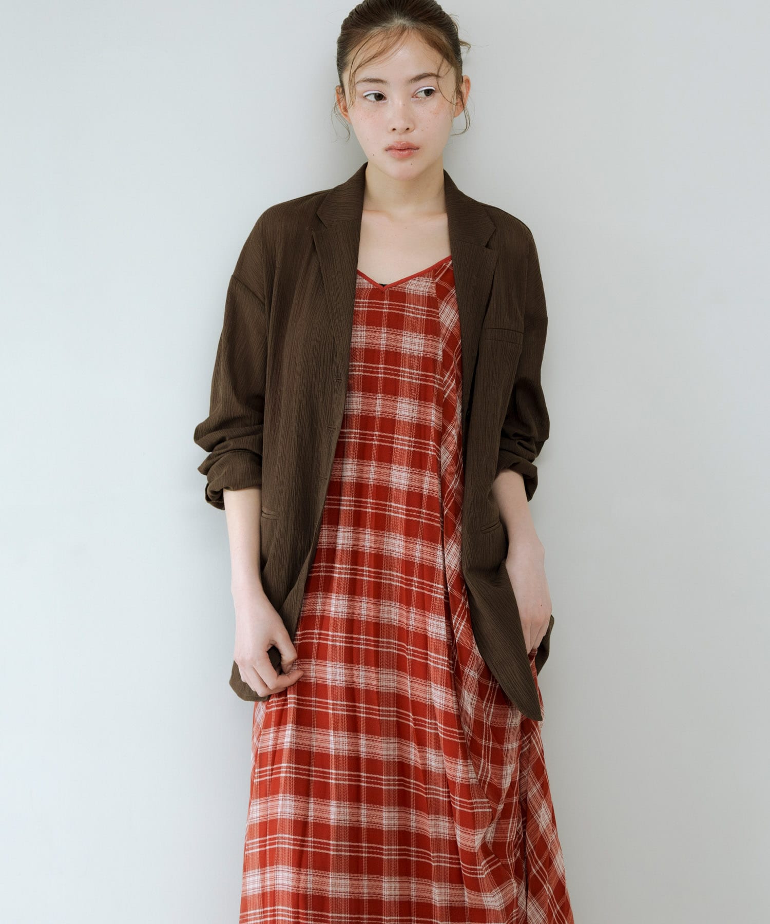身長 : 159cm サイズ : one