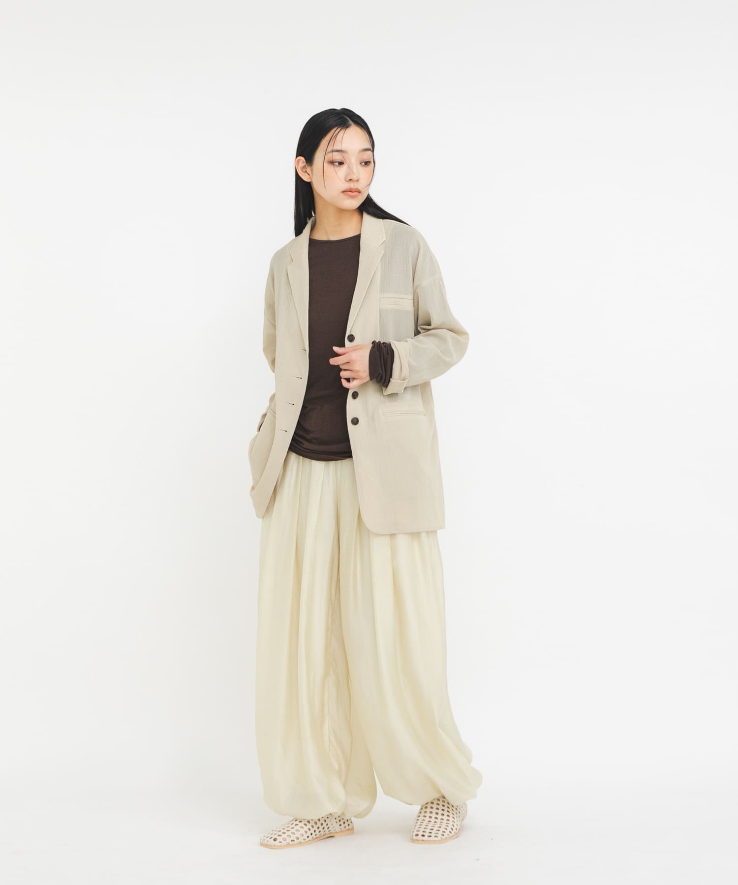 身長 : 163cm サイズ : one