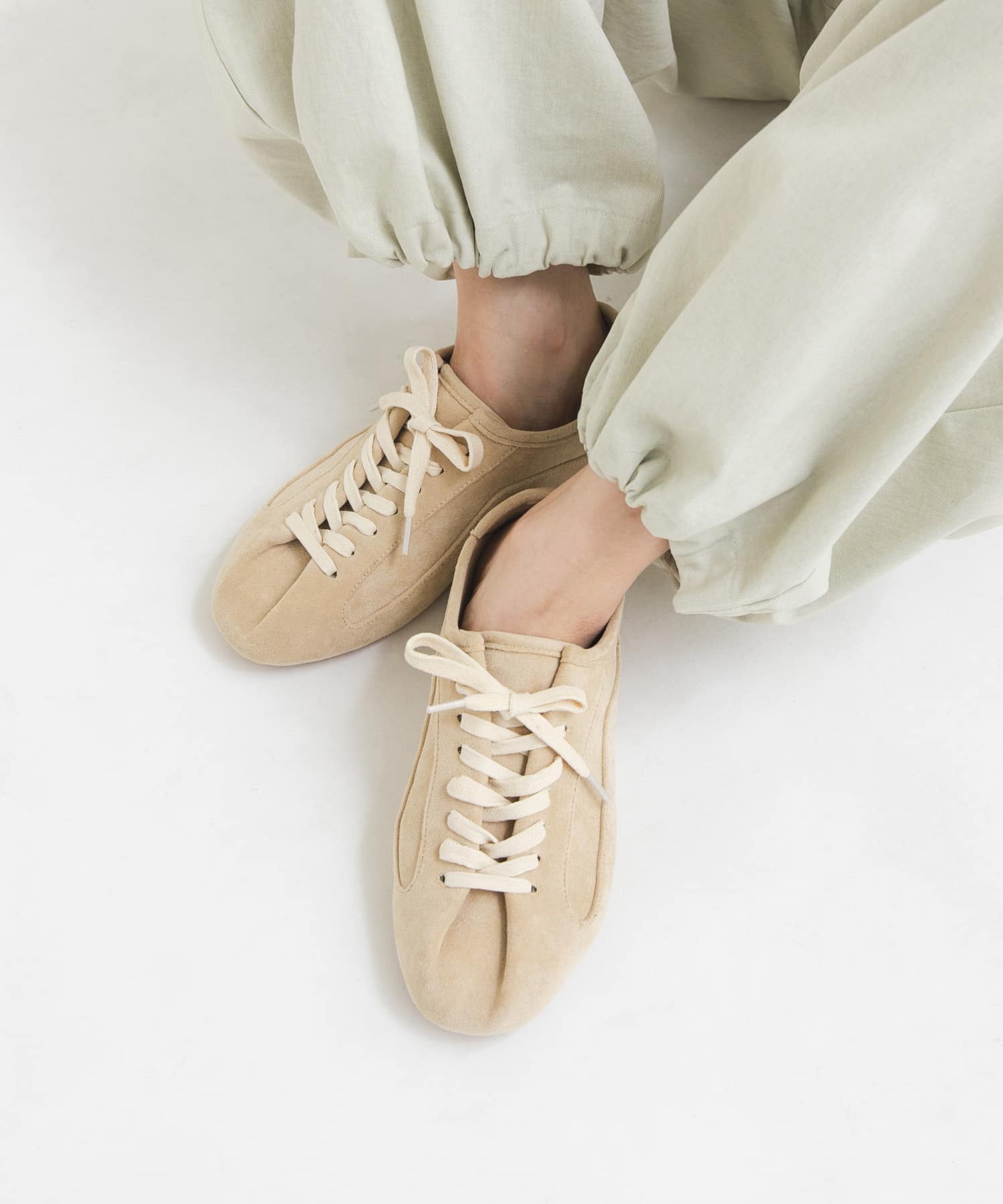 タンデザインスニーカー L.BEIGE 36