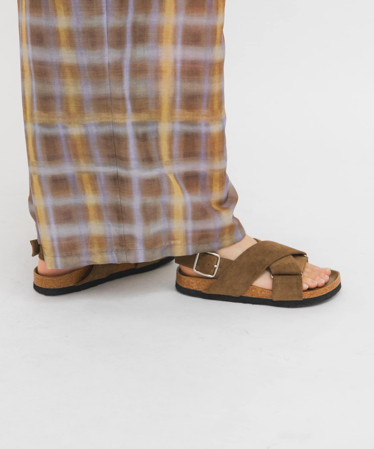 クロスバンドサンダル BROWN 36