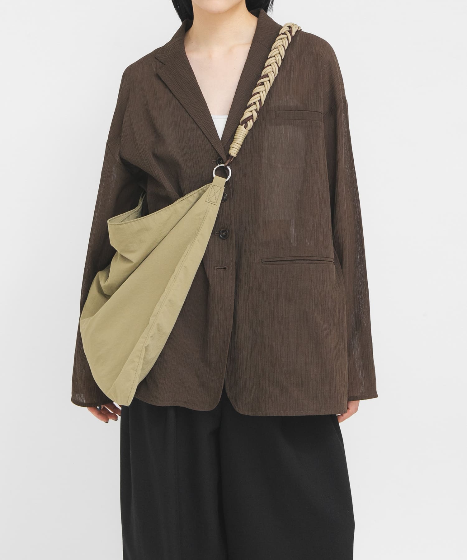 ロープナイロンBAG KHAKI One