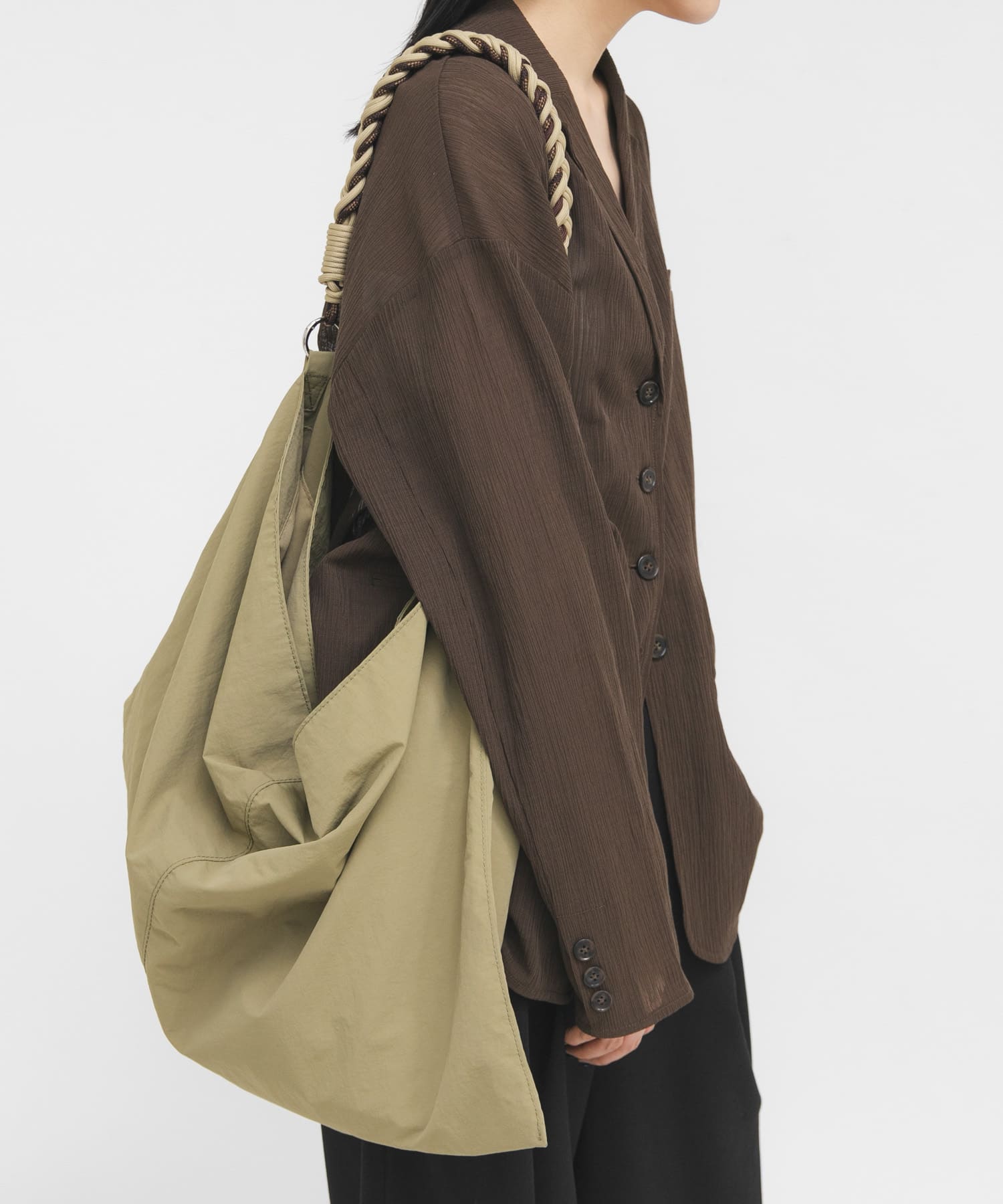 ロープナイロンBAG KHAKI One