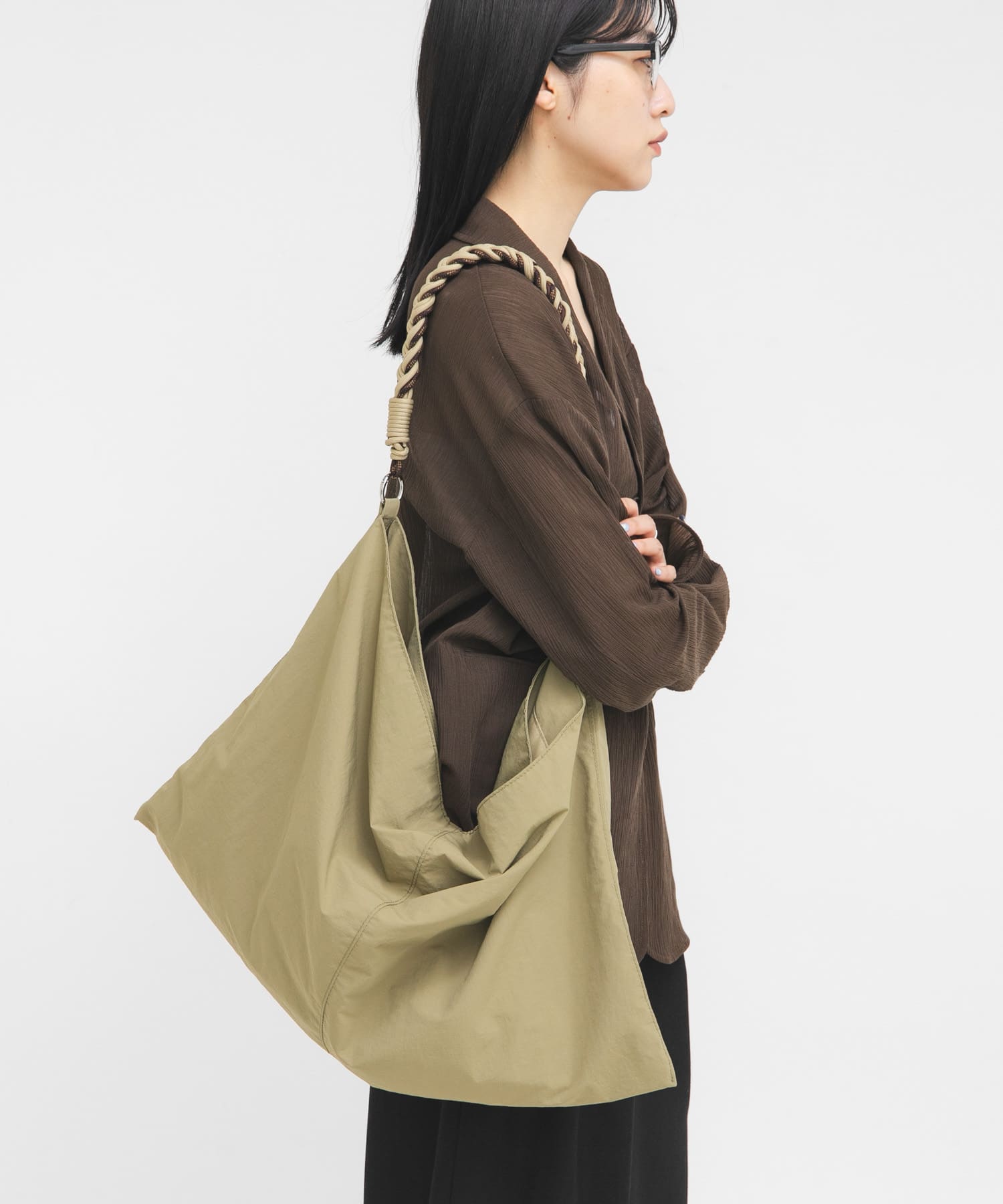 ロープナイロンBAG KHAKI One