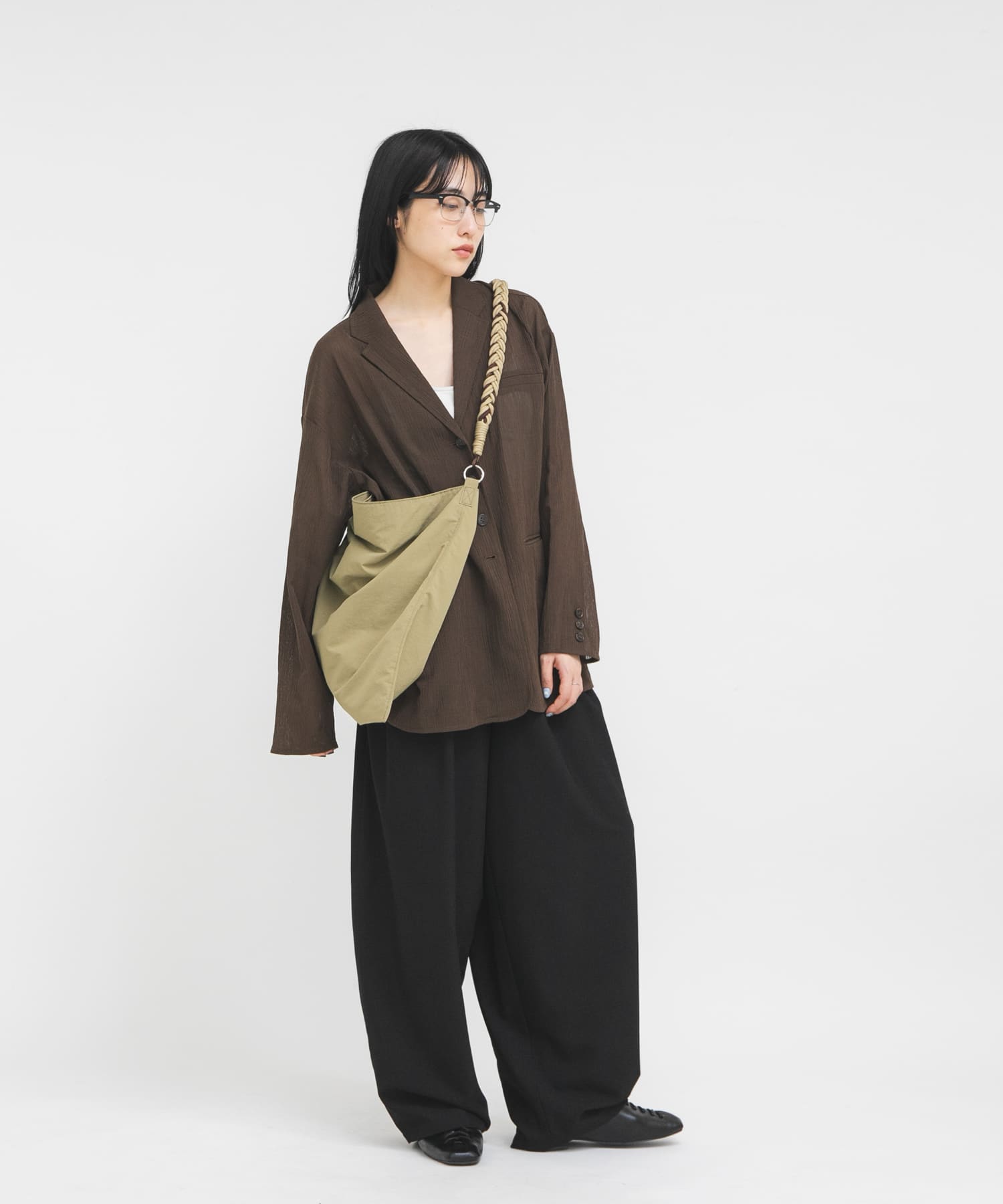 ロープナイロンBAG KHAKI One