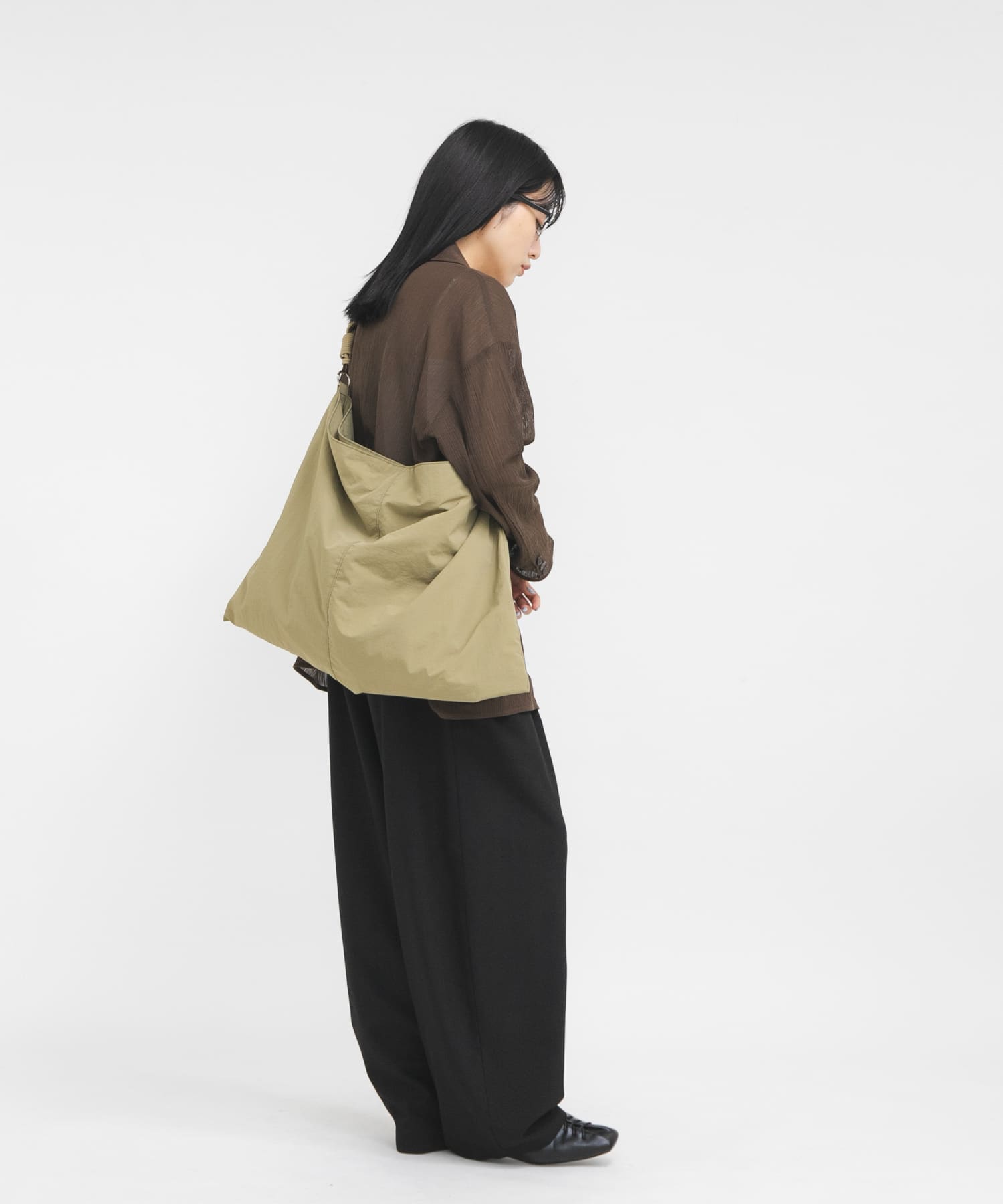 ロープナイロンBAG KHAKI One