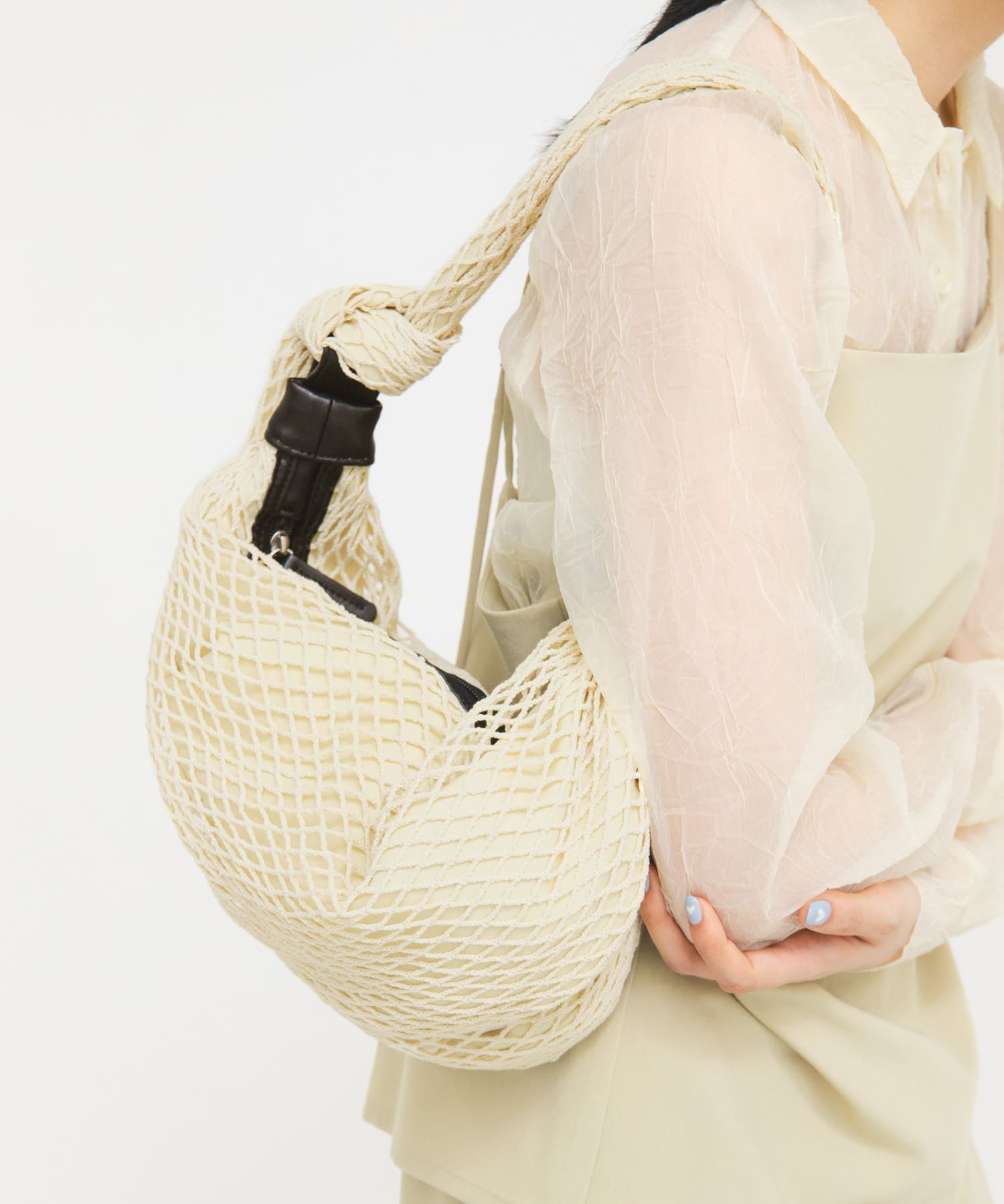 メッシュショルダーBAG IVORY One