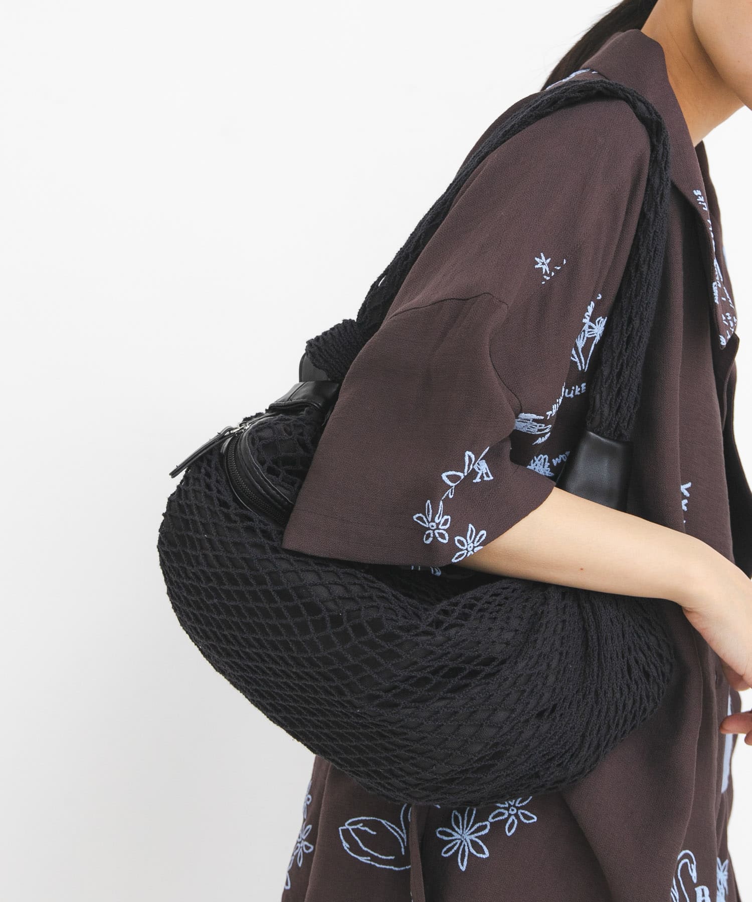 メッシュショルダーBAG BLACK One