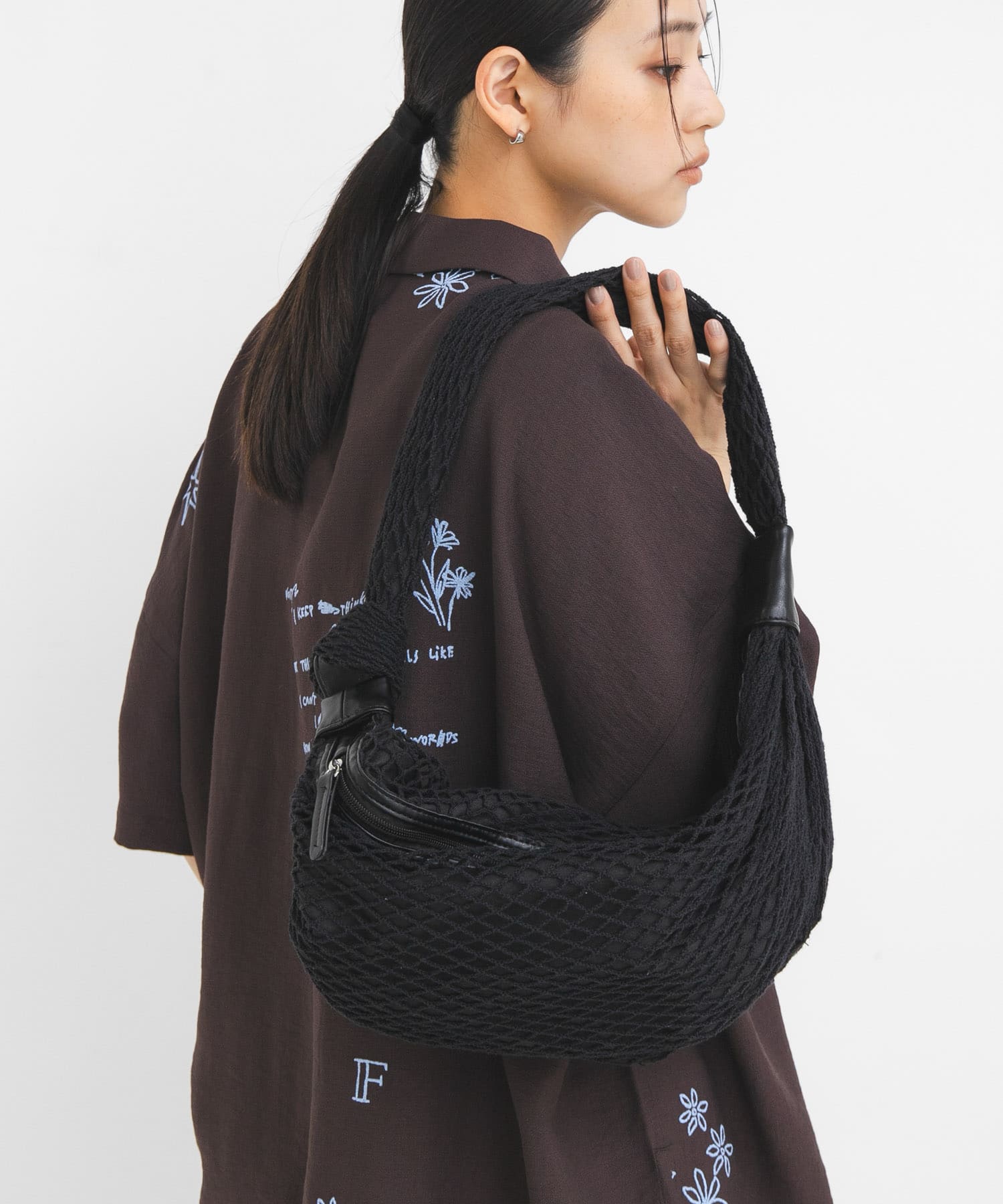 メッシュショルダーBAG BLACK One