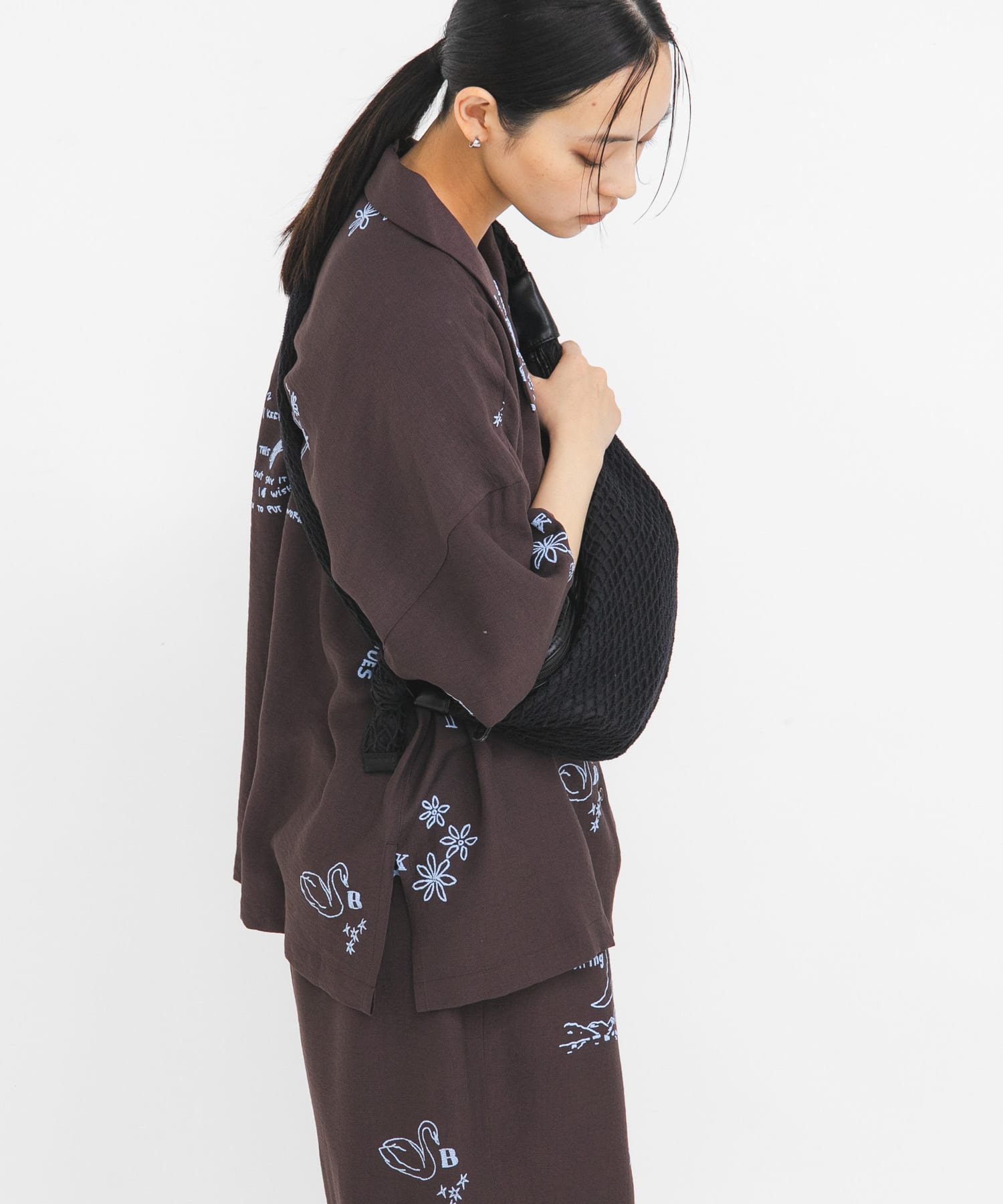 メッシュショルダーBAG BLACK One