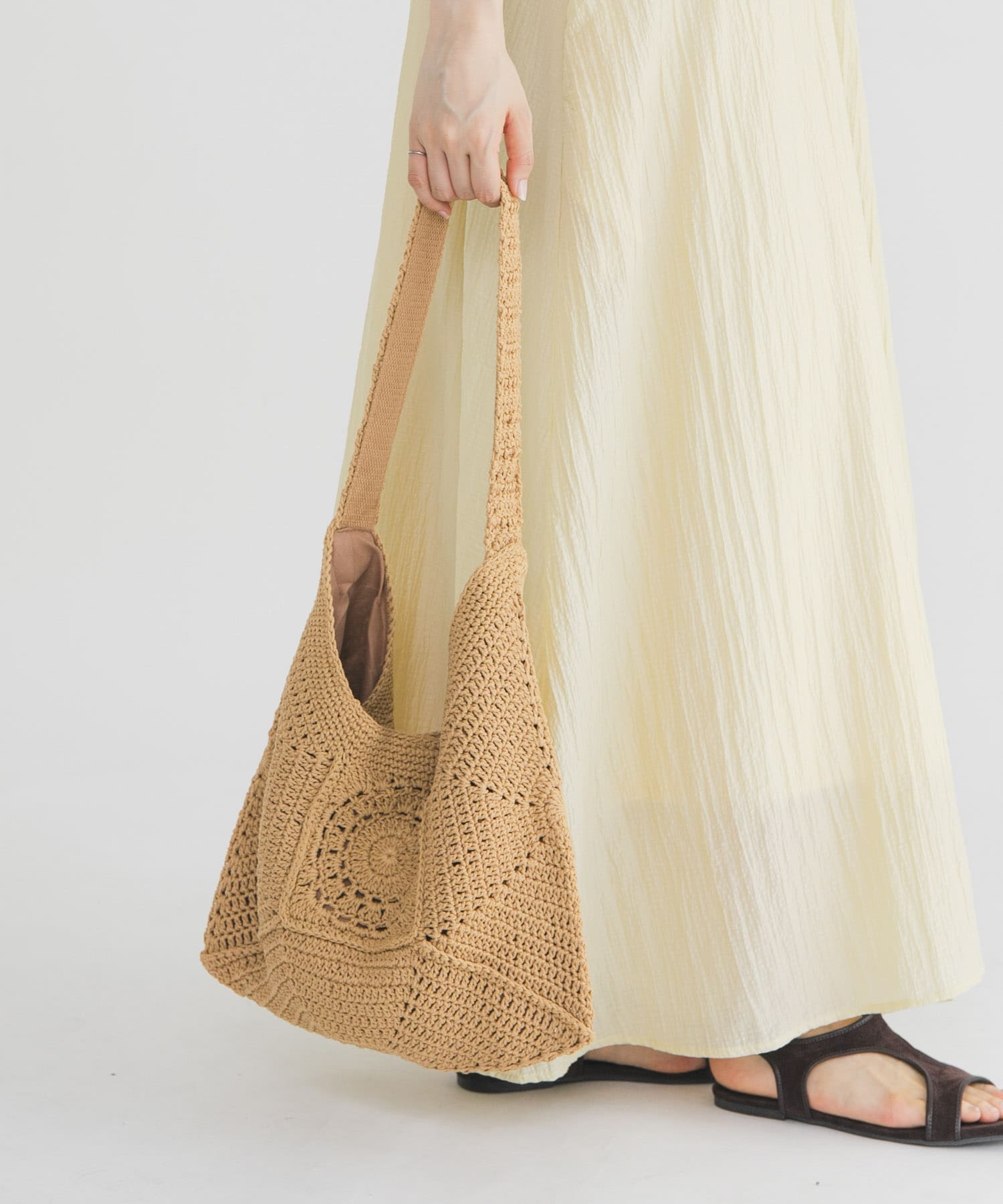 ラウンドパッチワークワンハンドルBAG
