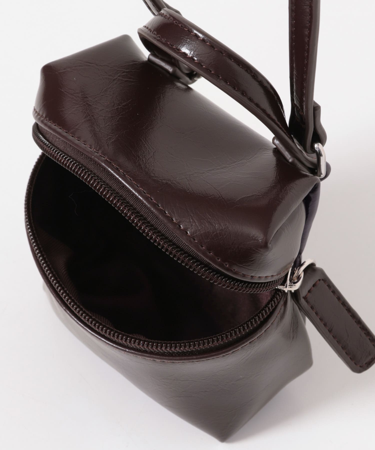 2WAYマイクロポーチBAG D.BROWN One