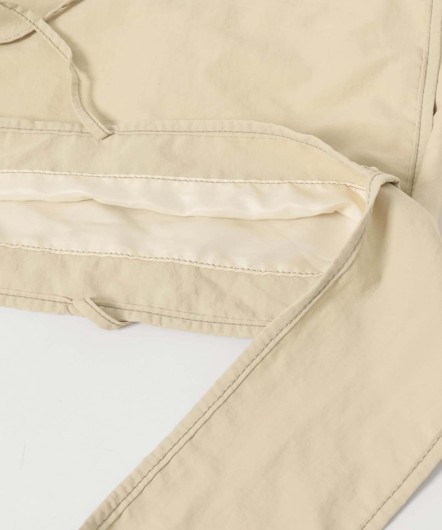 パイピングナイロンビッグBAG YEL BEIGE One