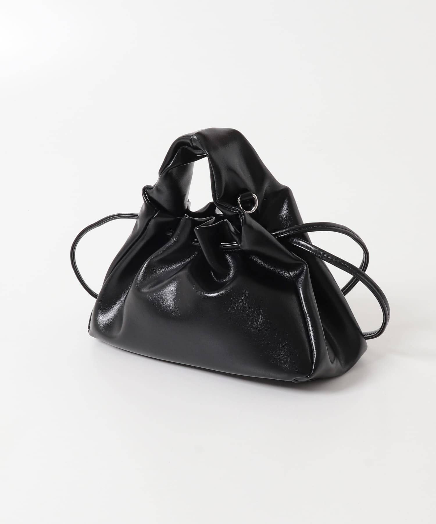 巾着ワンハンドルミニBAG BLACK One