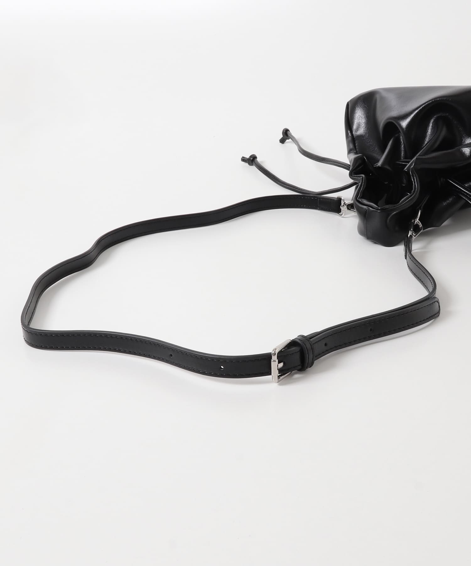 巾着ワンハンドルミニBAG BLACK One