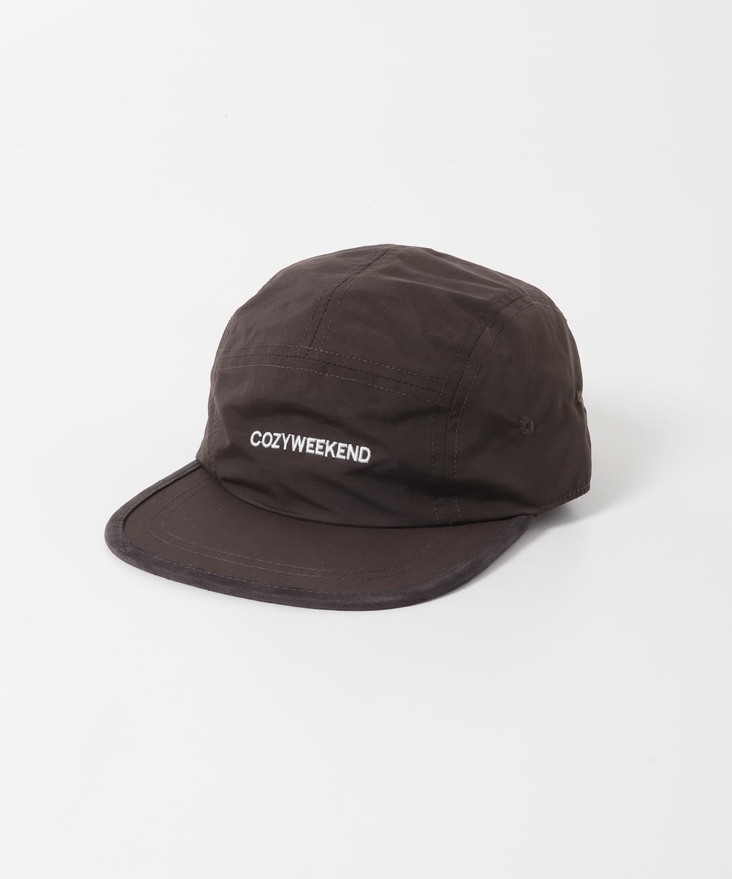 リップストップパイピングCAP BROWN One