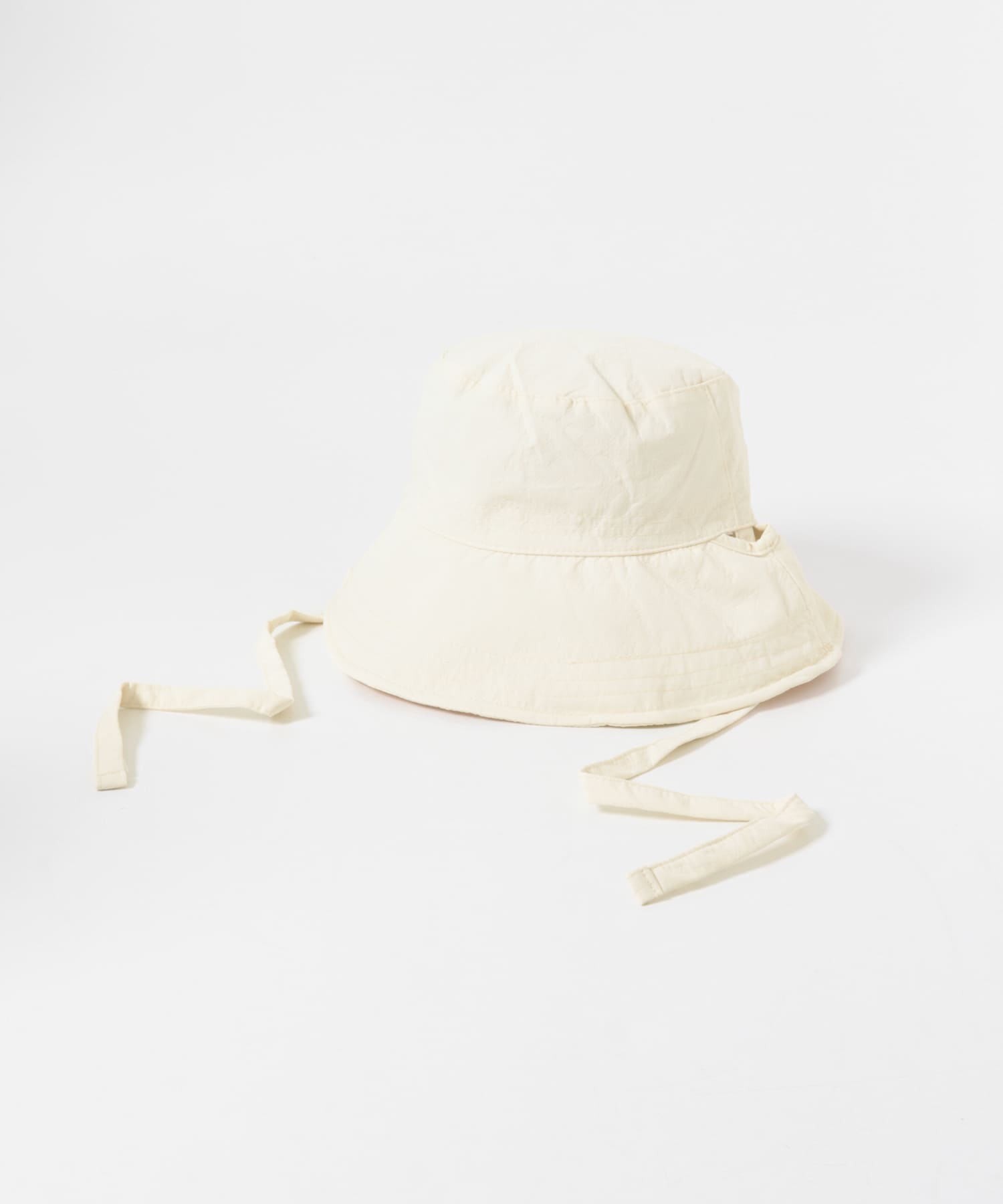 ステッチデザインバケットHAT IVORY One