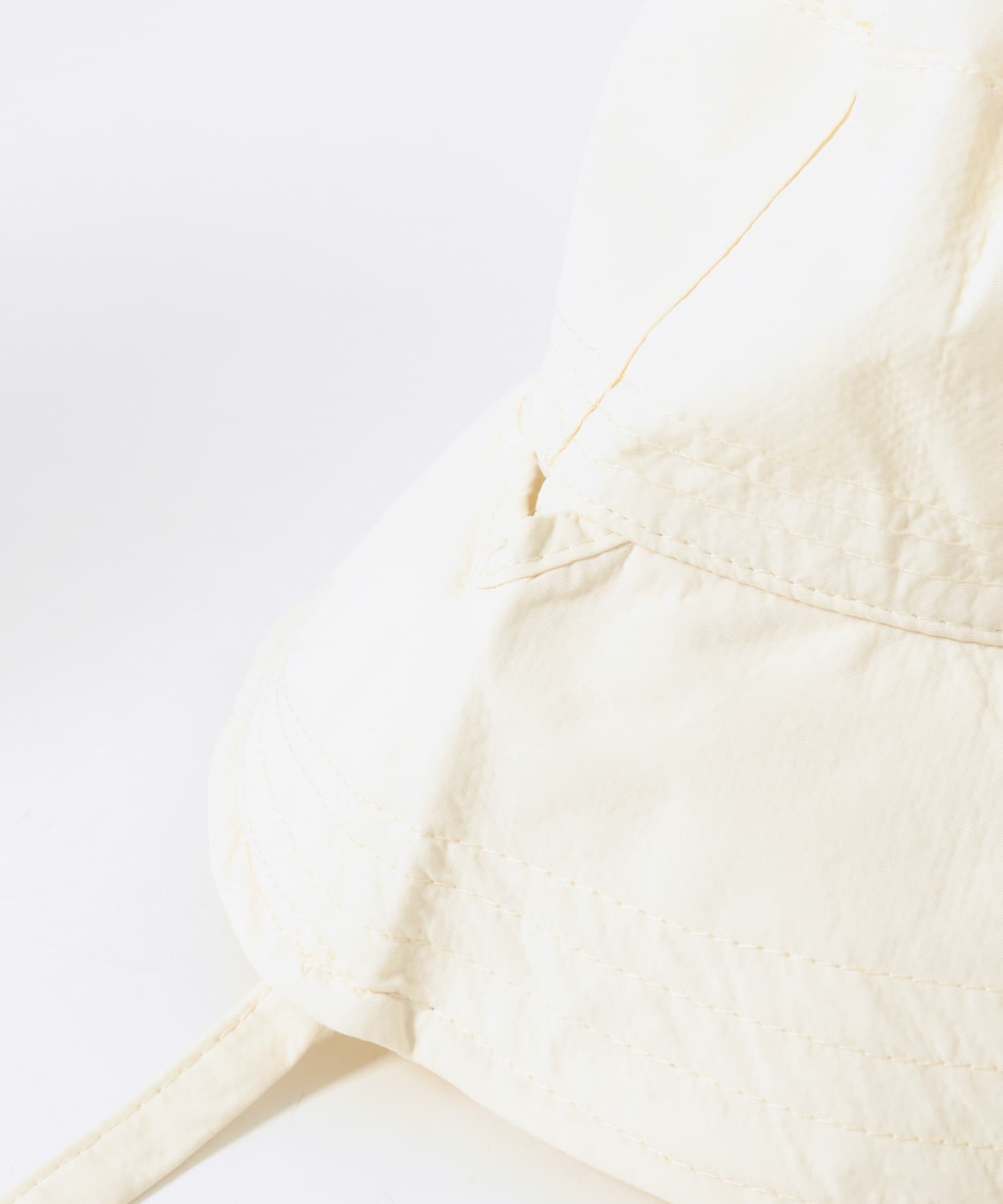 ステッチデザインバケットHAT IVORY One