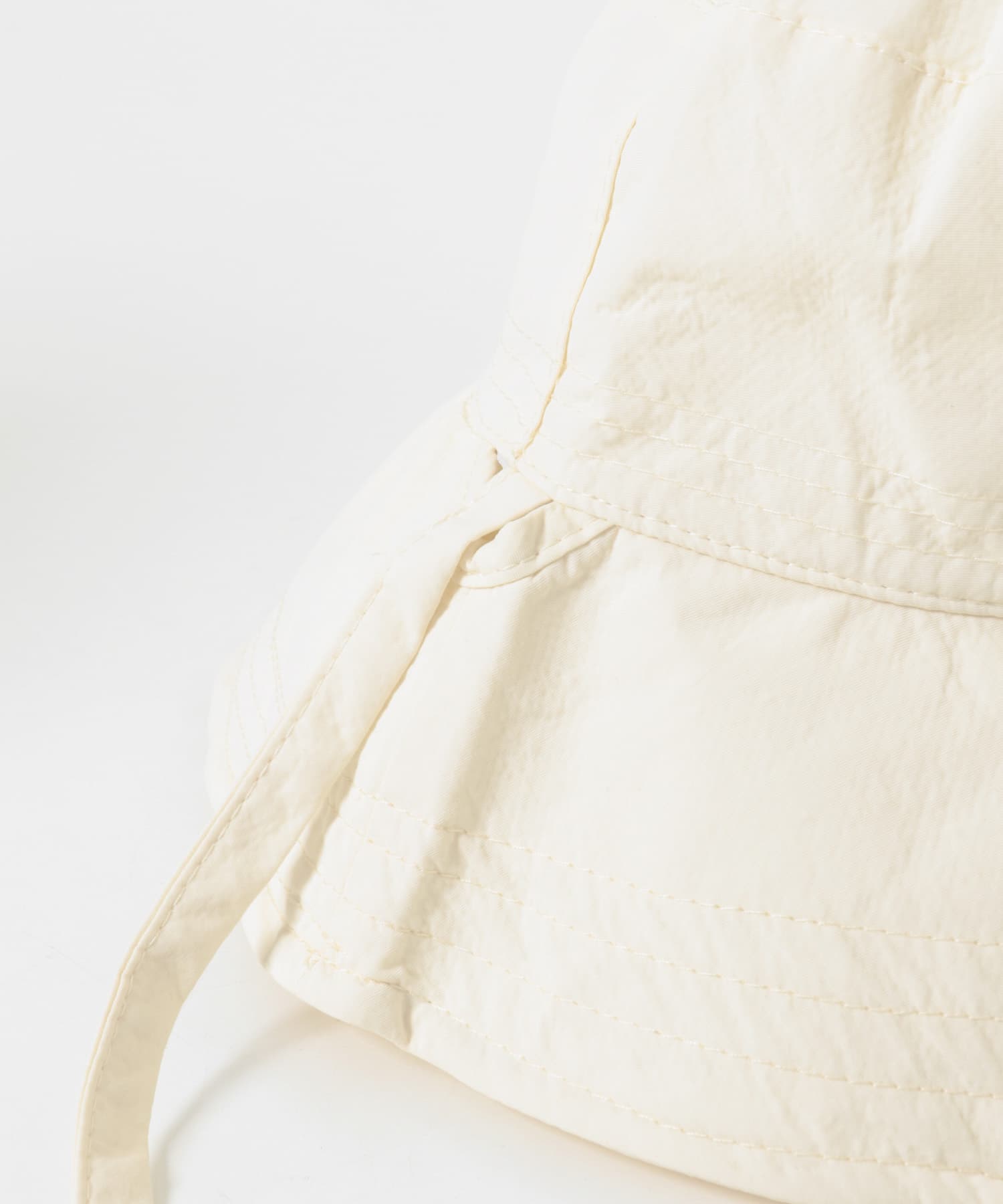 ステッチデザインバケットHAT IVORY One