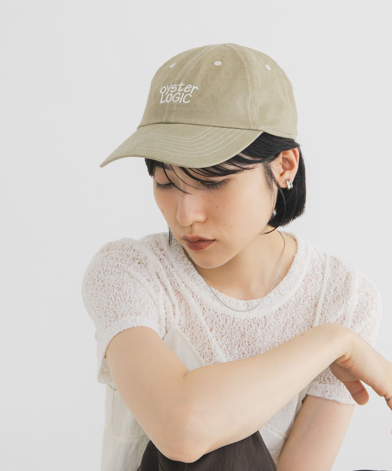 ハンドドローライクエンブロイダリーCAP