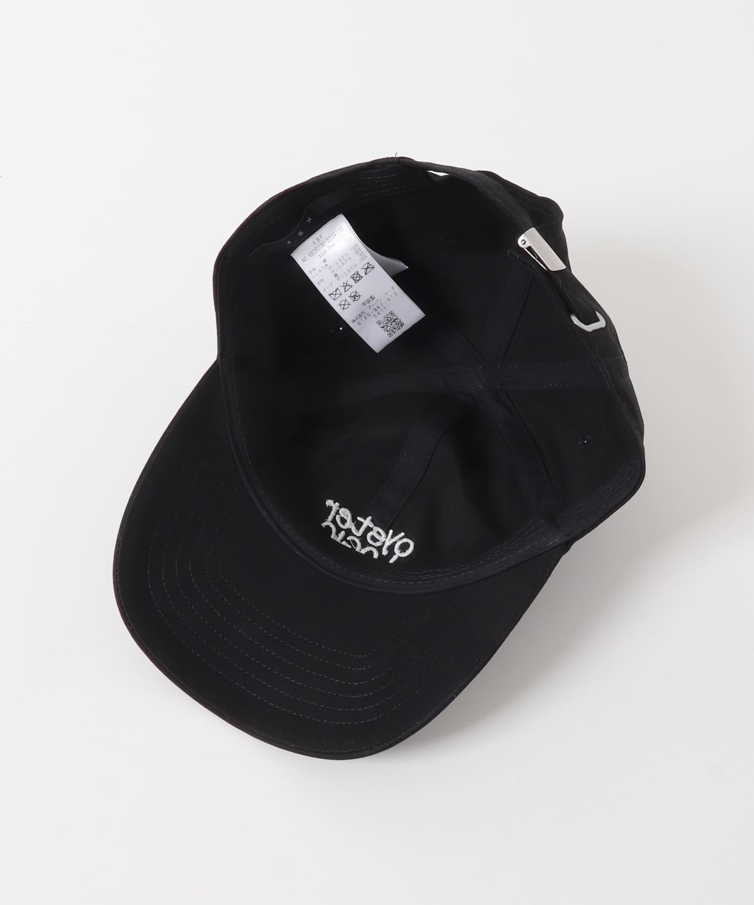 ハンドドローライクエンブロイダリーCAP BLACK One