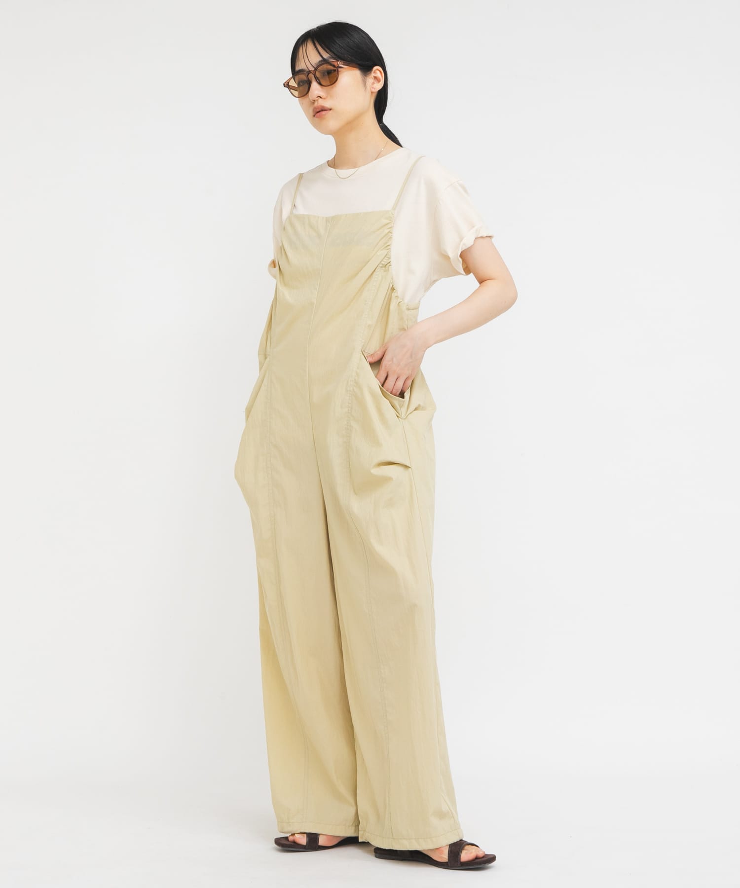 ボストンフレームサングラス L.BROWN One