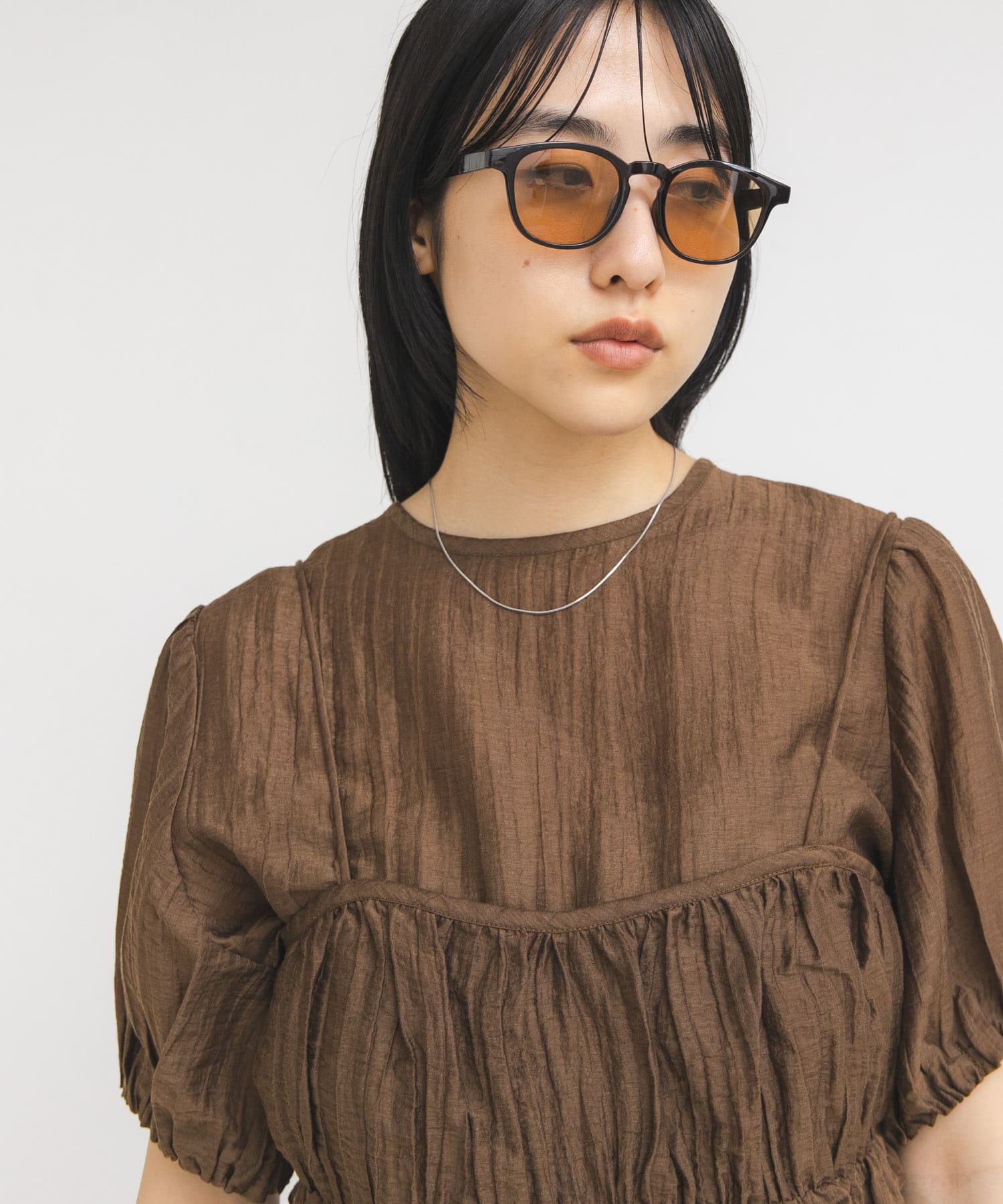 ボストンフレームサングラス D.BROWN One