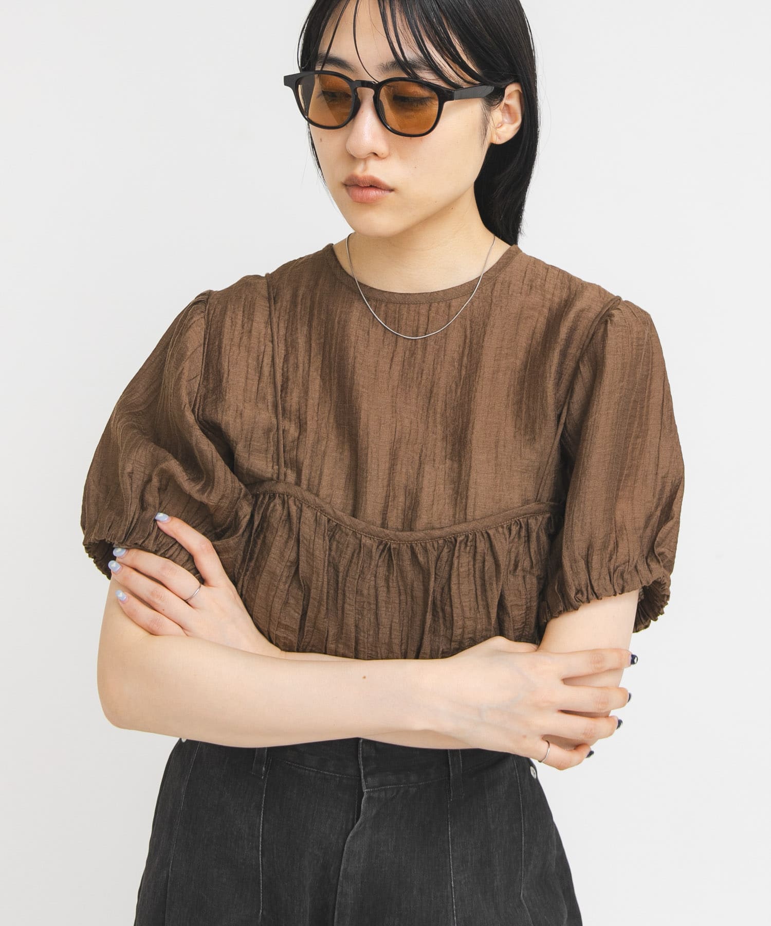 ボストンフレームサングラス D.BROWN One