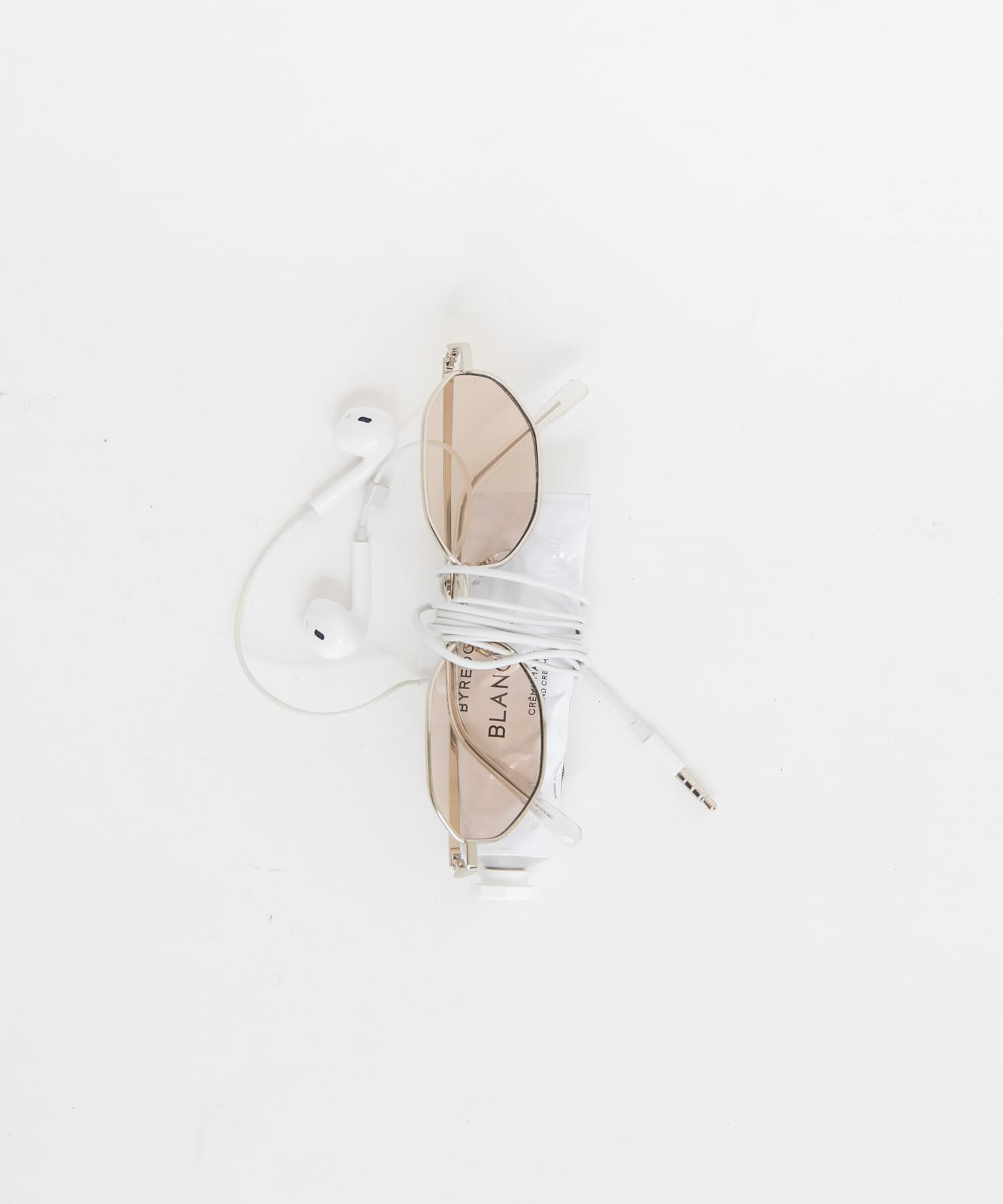 メタルフレームサングラス BROWN One