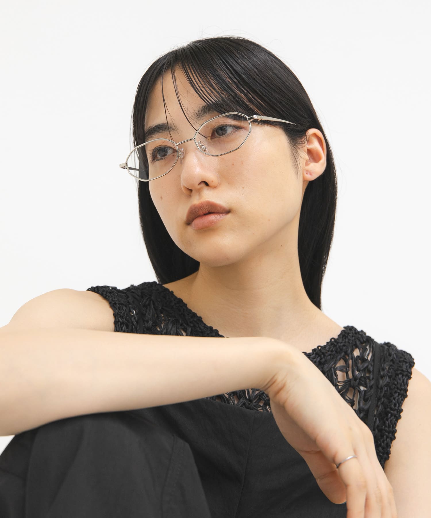 メタルフレームサングラス CLEAR One