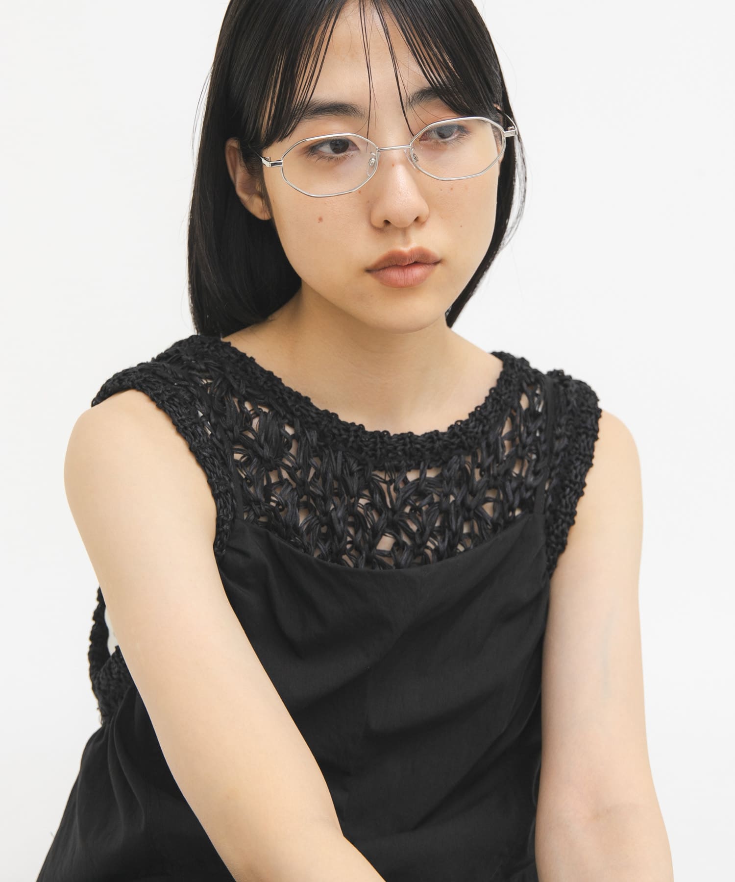 メタルフレームサングラス CLEAR One