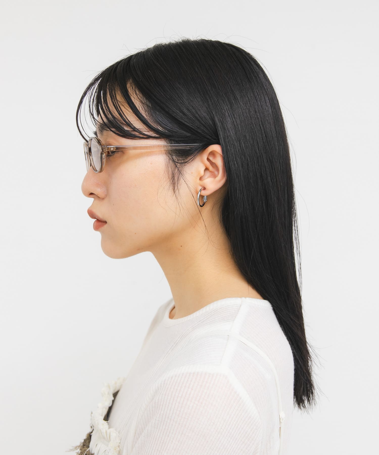 オーバルフレームサングラス BROWN One