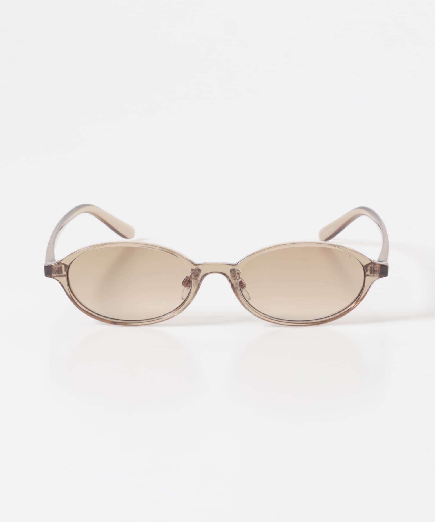 オーバルフレームサングラス BROWN One