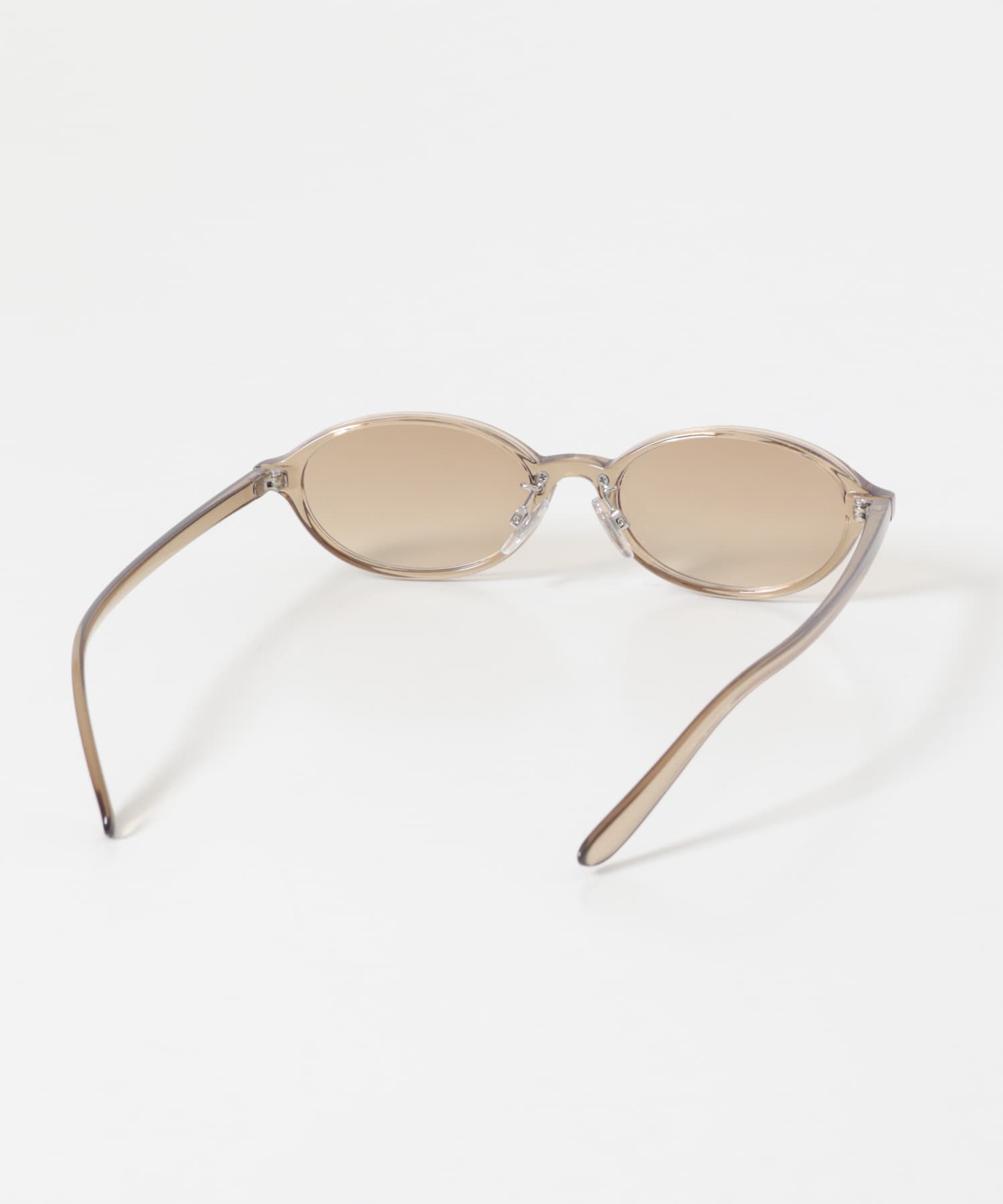 オーバルフレームサングラス BROWN One